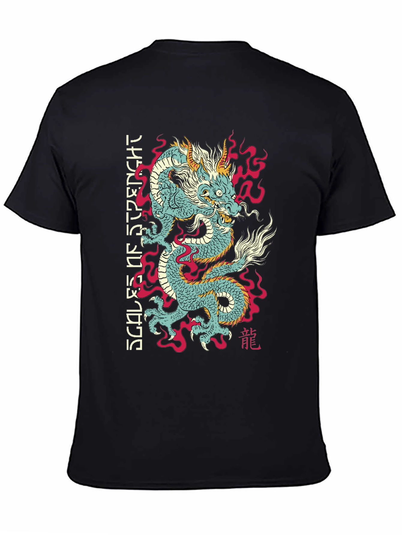 Dragon Scales Graphic Tee - Asian Inspired Streetwear
