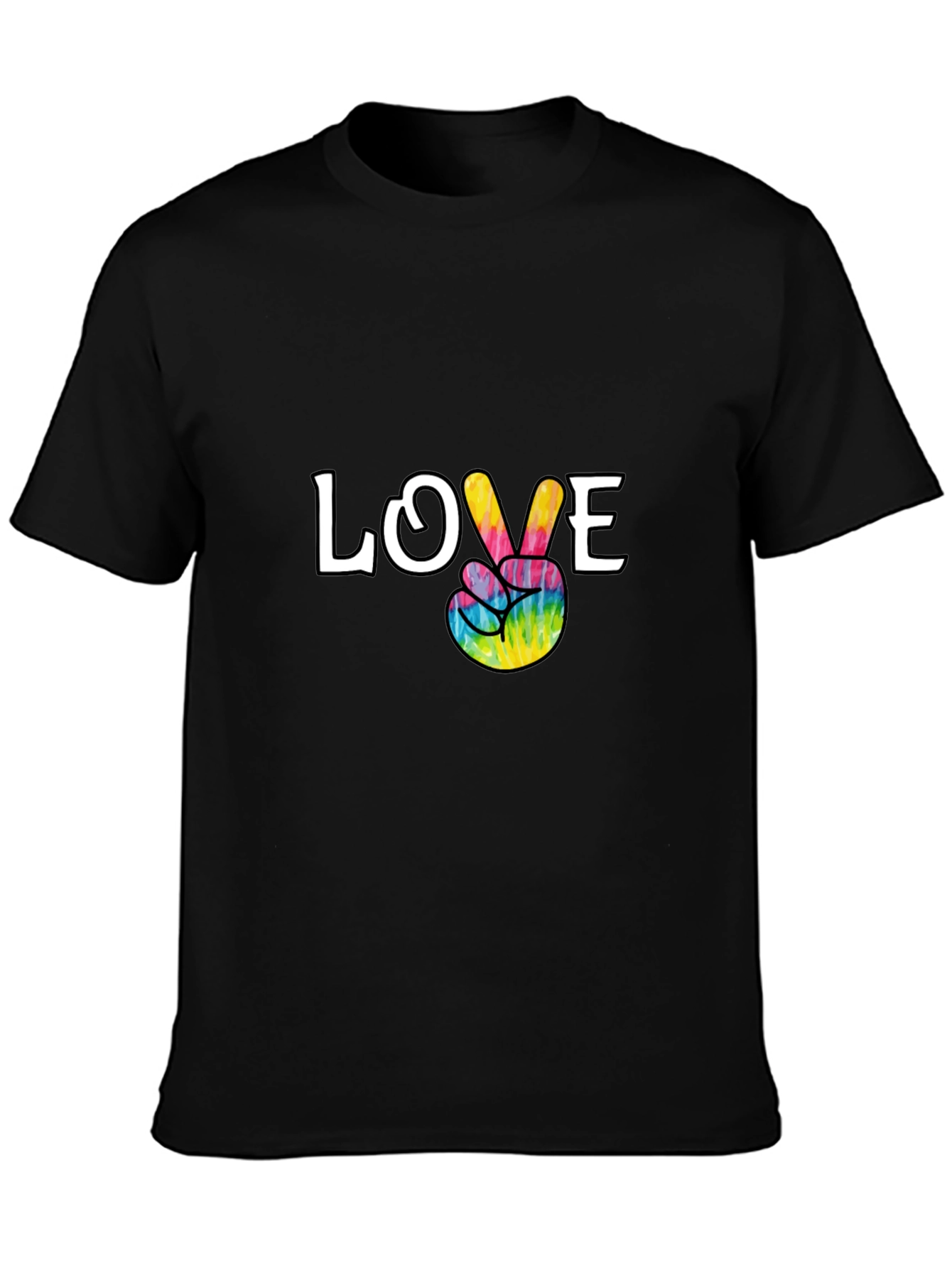 Love Peace Tie Dye Graphic T-Shirt