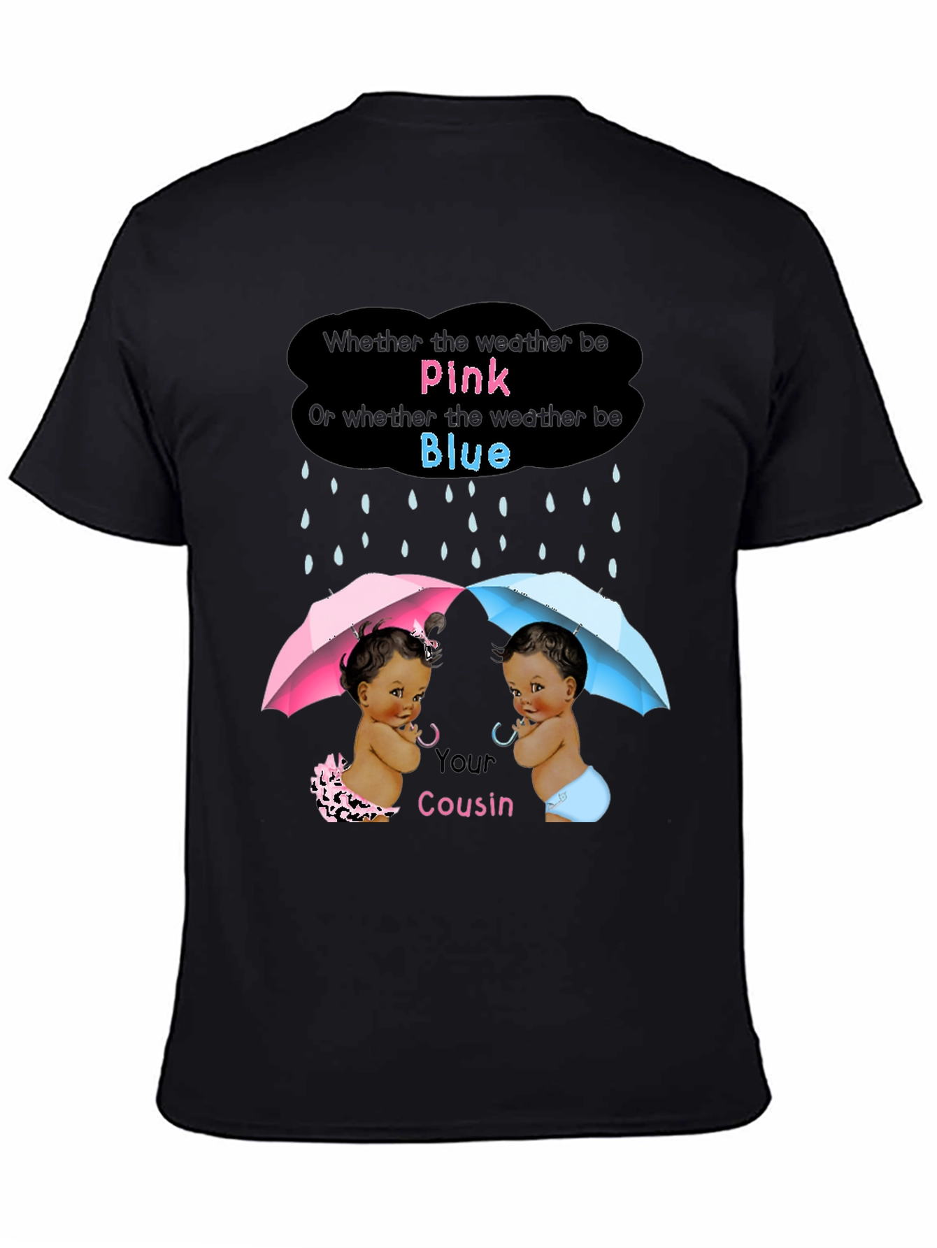 Pink or Blue Gender Reveal Cousin T-Shirt