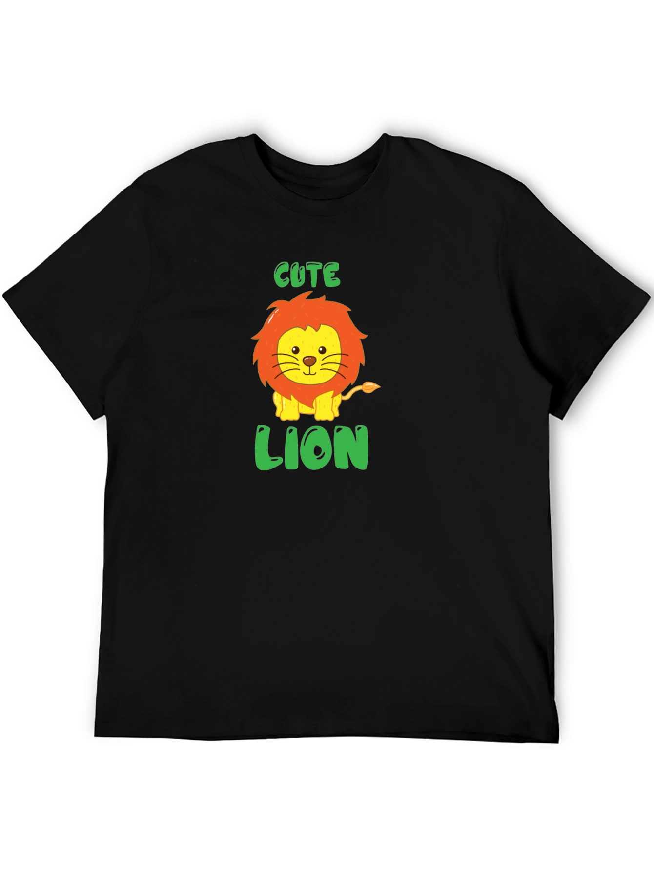 Cute Lion Graphic Tee - Soft Cotton Blend