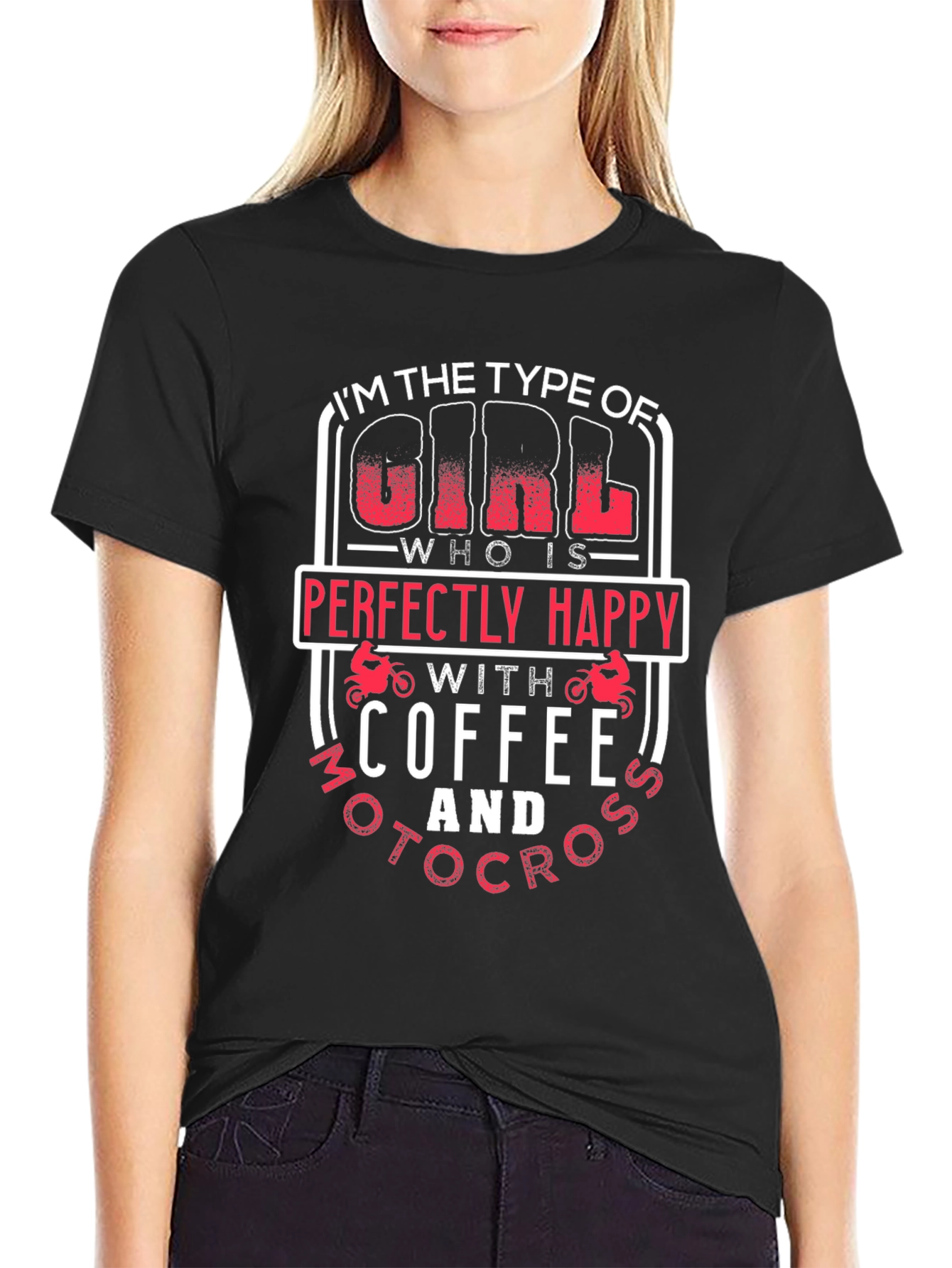 Coffee and Motocross Girls T-Shirt