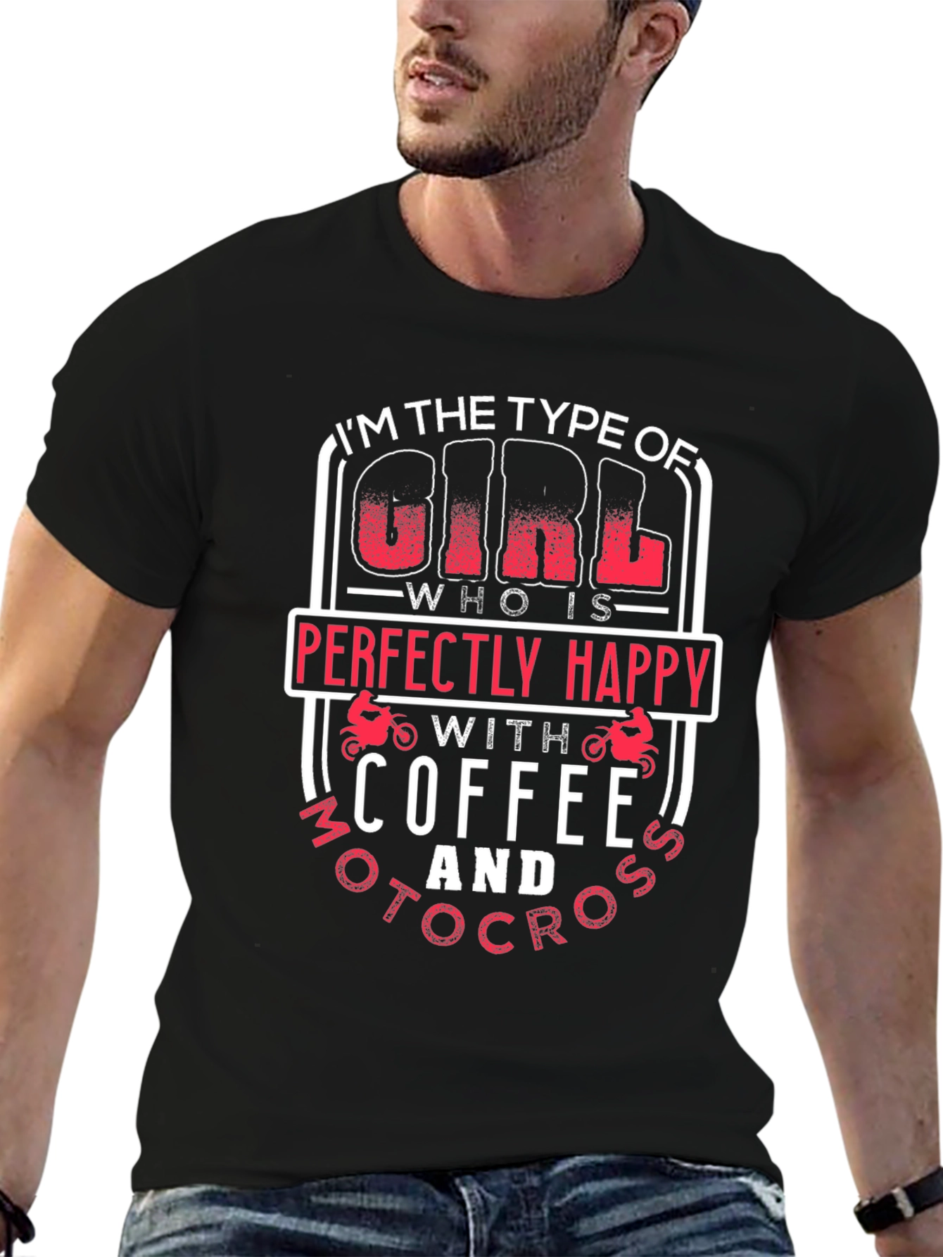 Coffee and Motocross Girls T-Shirt