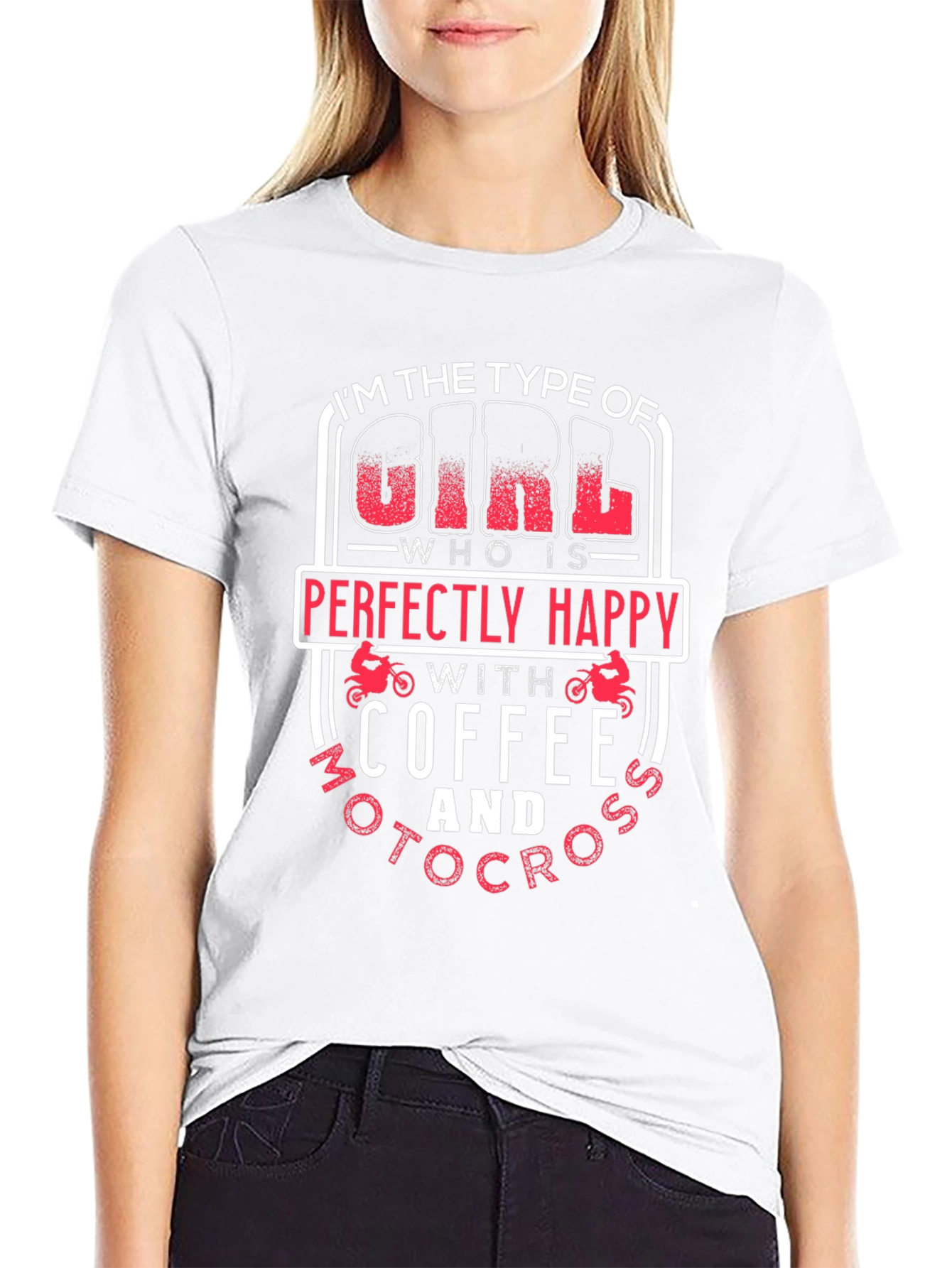 Coffee and Motocross Girls T-Shirt
