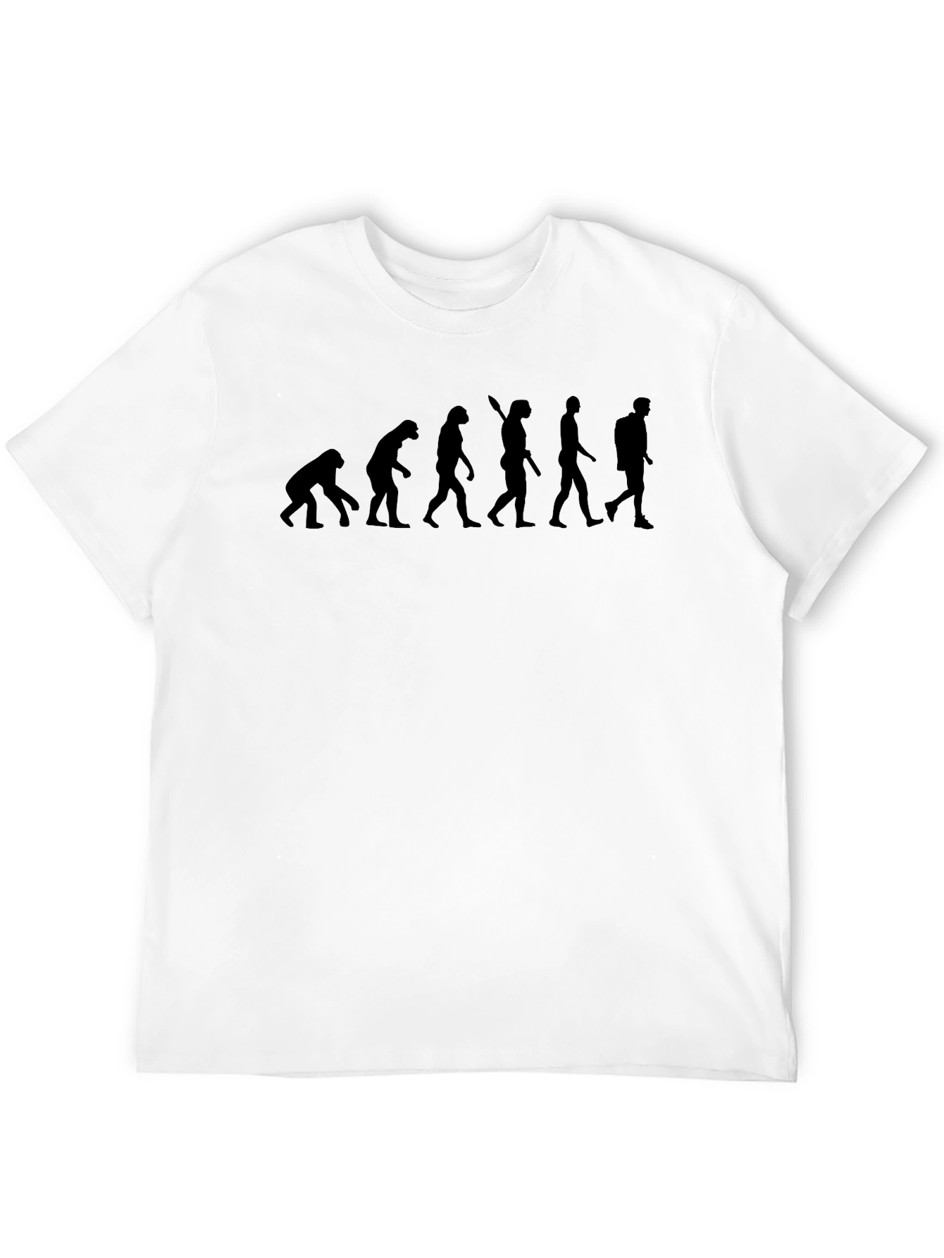 Evolution Graphic Tee - Black Casual T-Shirt