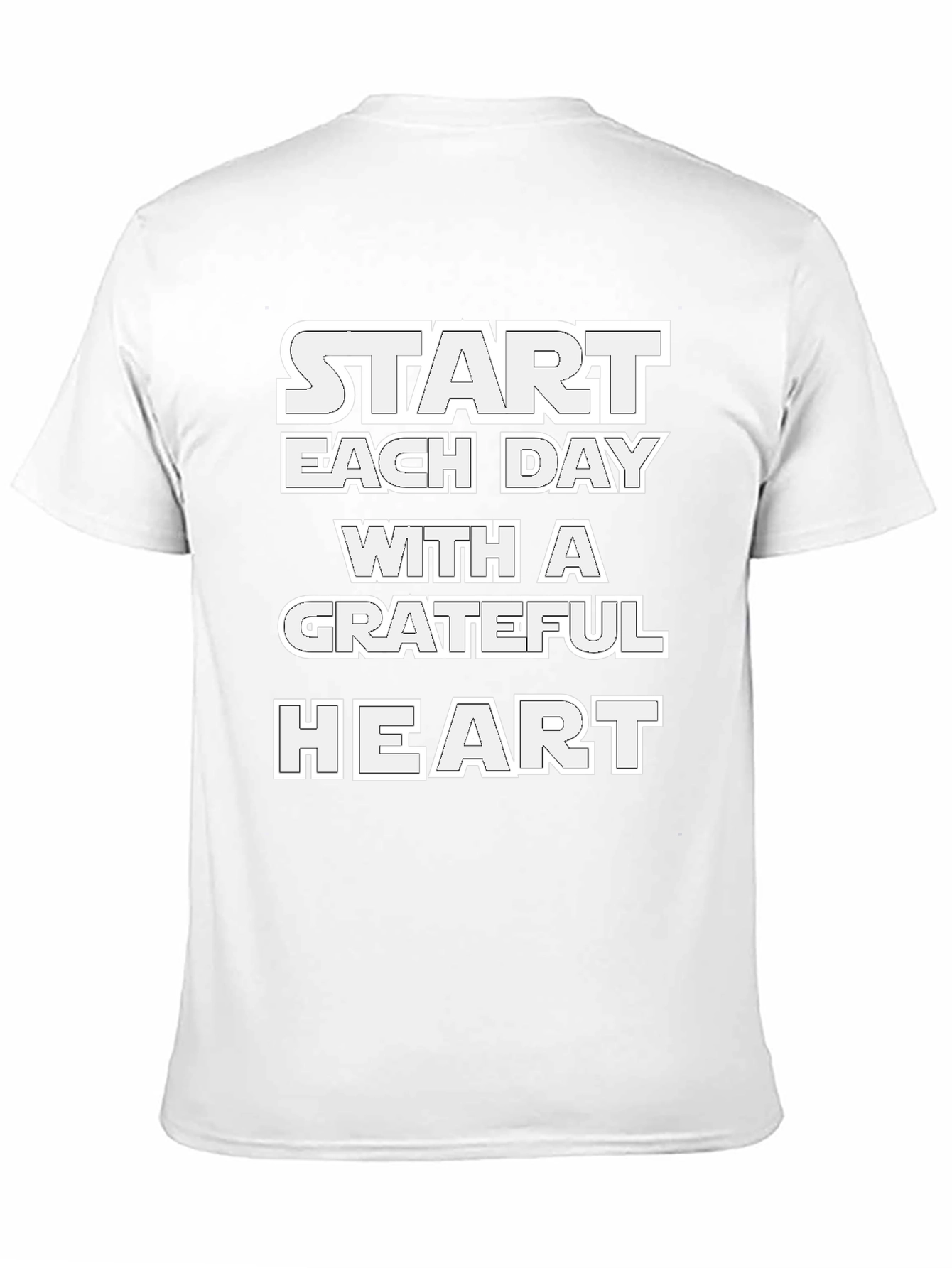 Grateful Heart Black Graphic T-Shirt