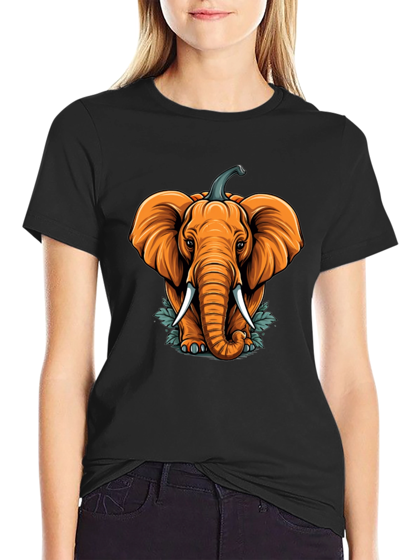Elephant Pumpkin Halloween T-Shirt