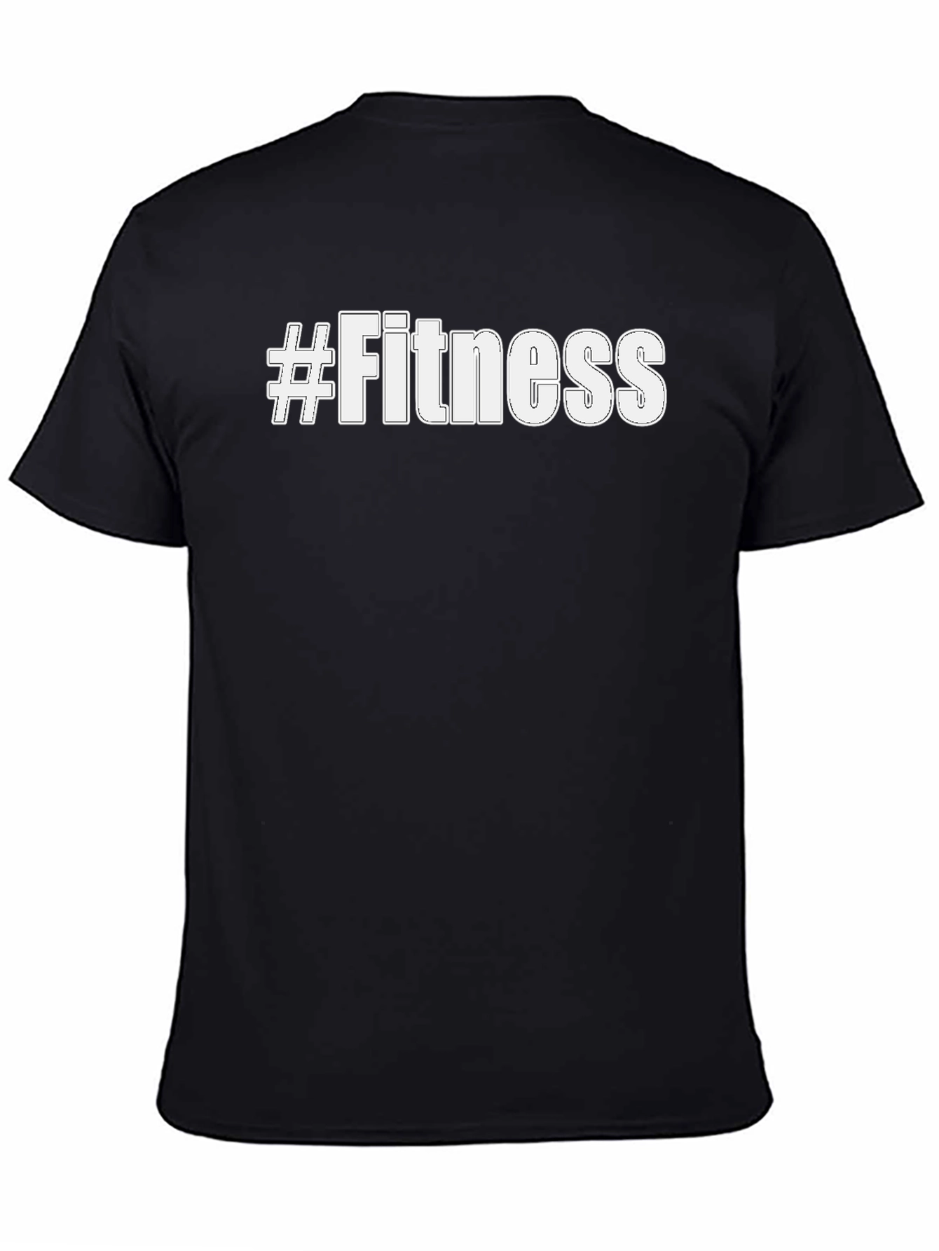 #Fitness Graphic Tee - Workout Ready Cotton T-Shirt