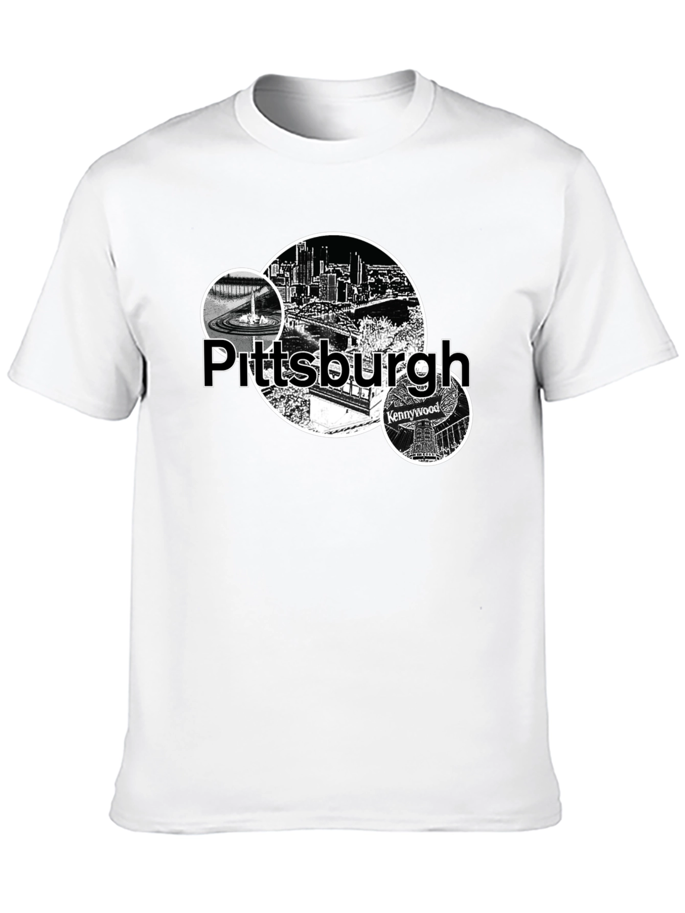 Pittsburgh Cityscape Graphic Tee - Black