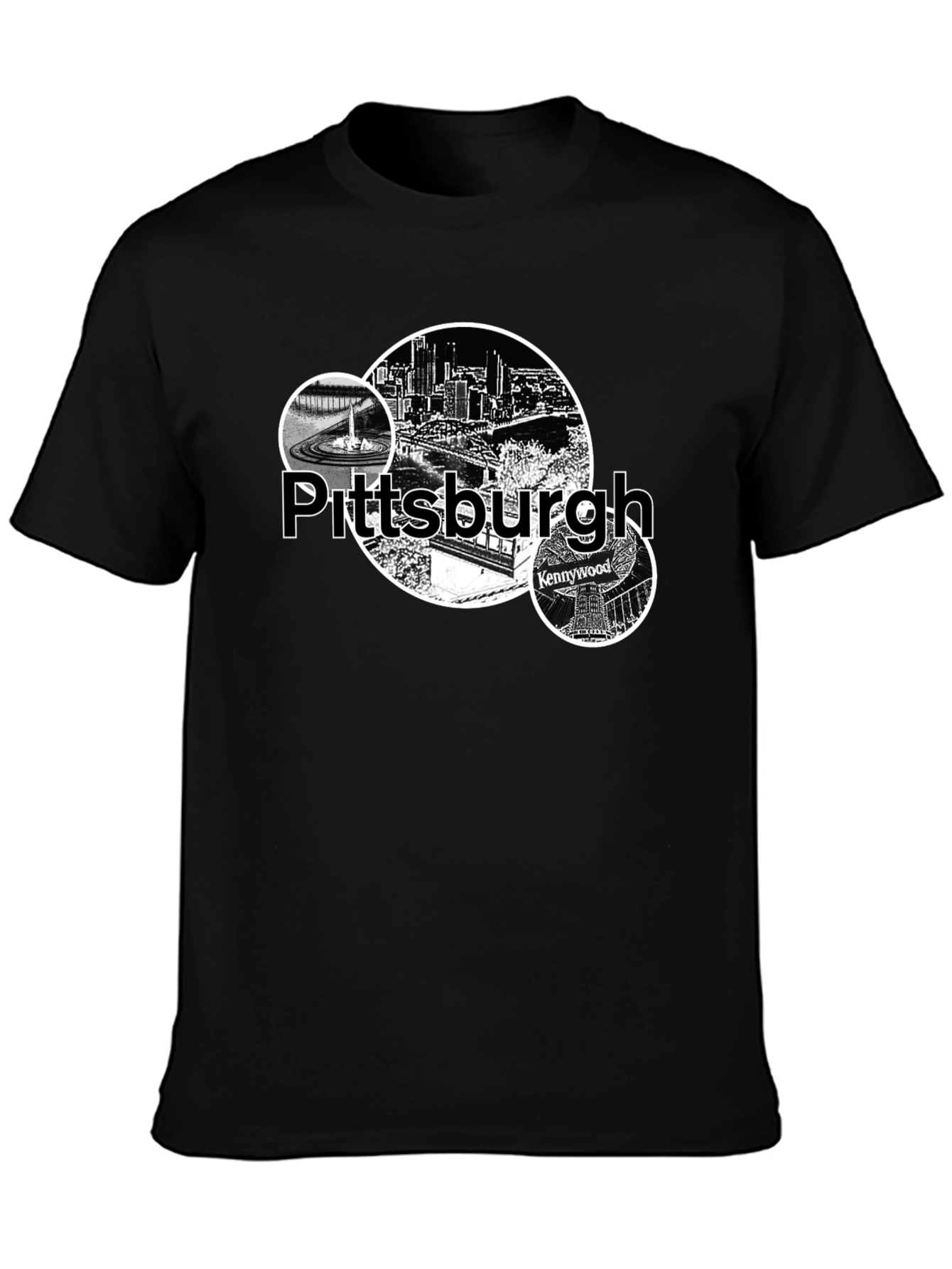 Pittsburgh Cityscape Graphic Tee - Black
