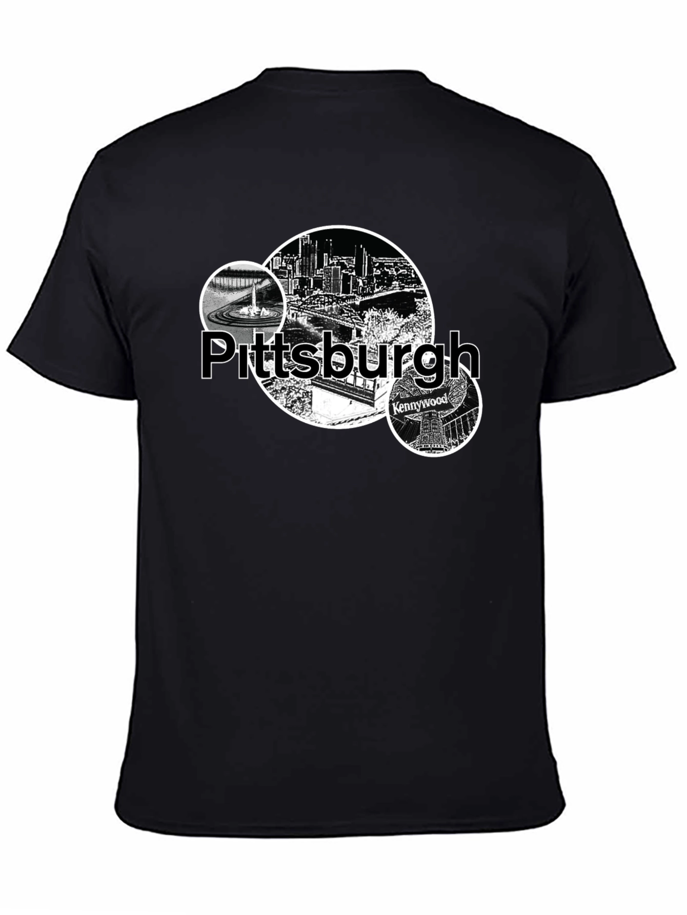 Pittsburgh Cityscape Graphic Tee - Black
