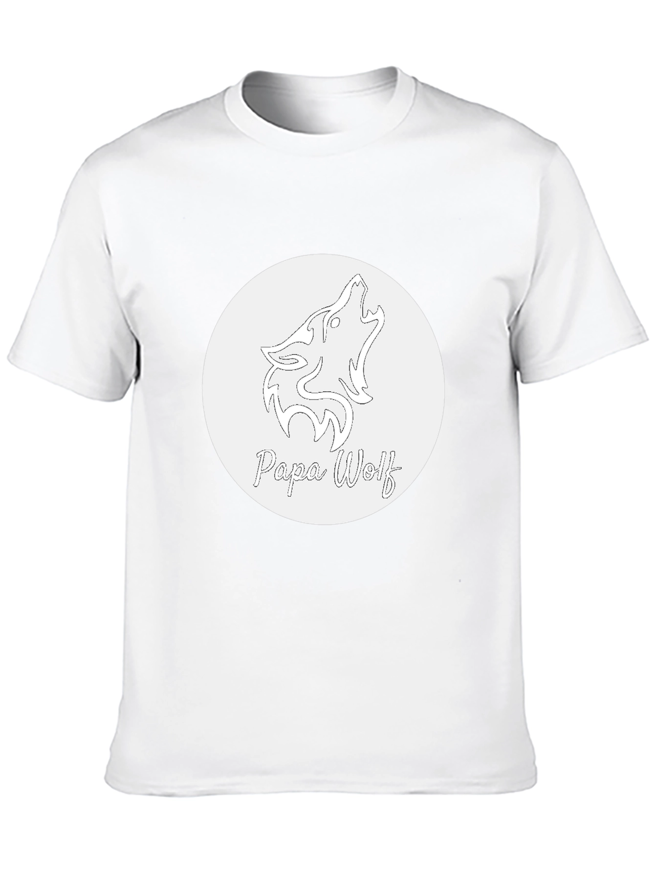 Papa Wolf Graphic T-Shirt - Black