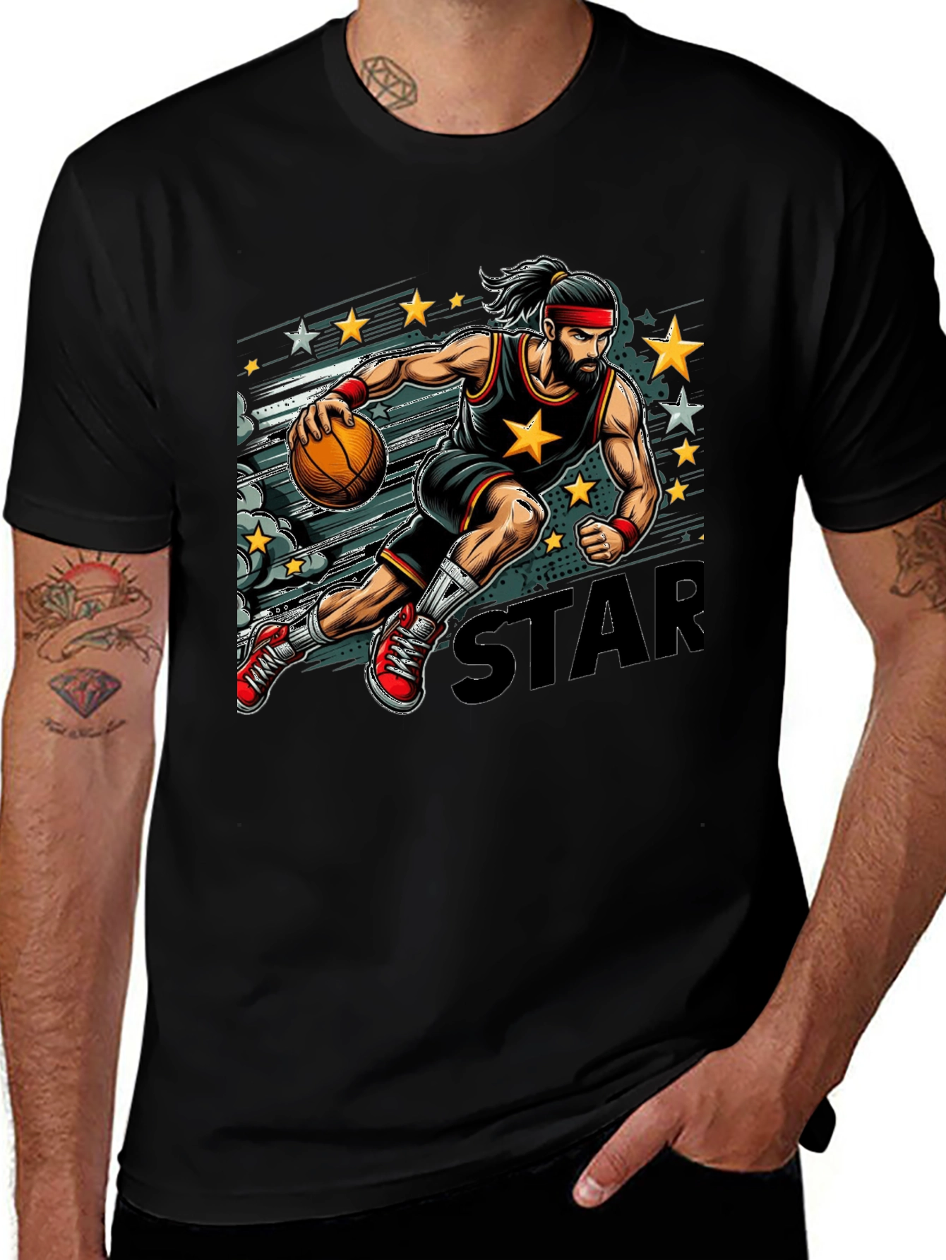 Basketball Star Graphic Tee
