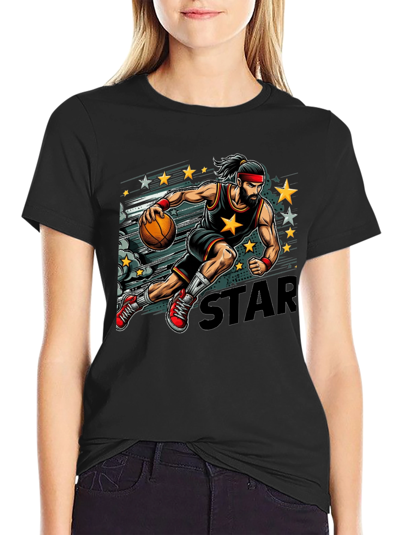 Basketball Star Graphic Tee