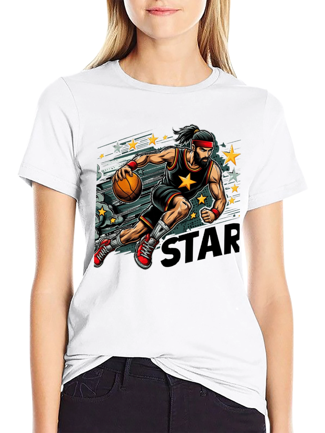 Basketball Star Graphic Tee