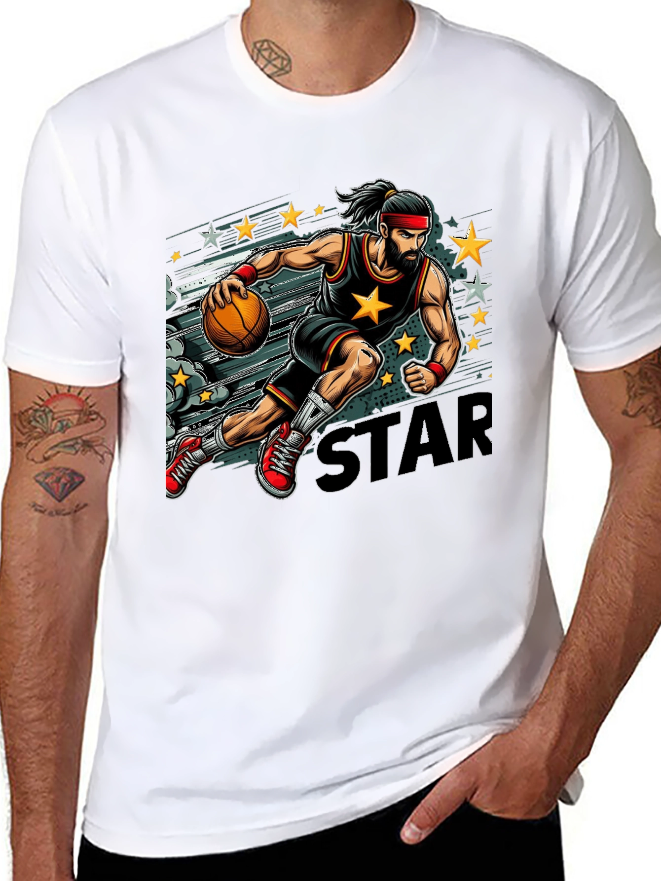 Basketball Star Graphic Tee