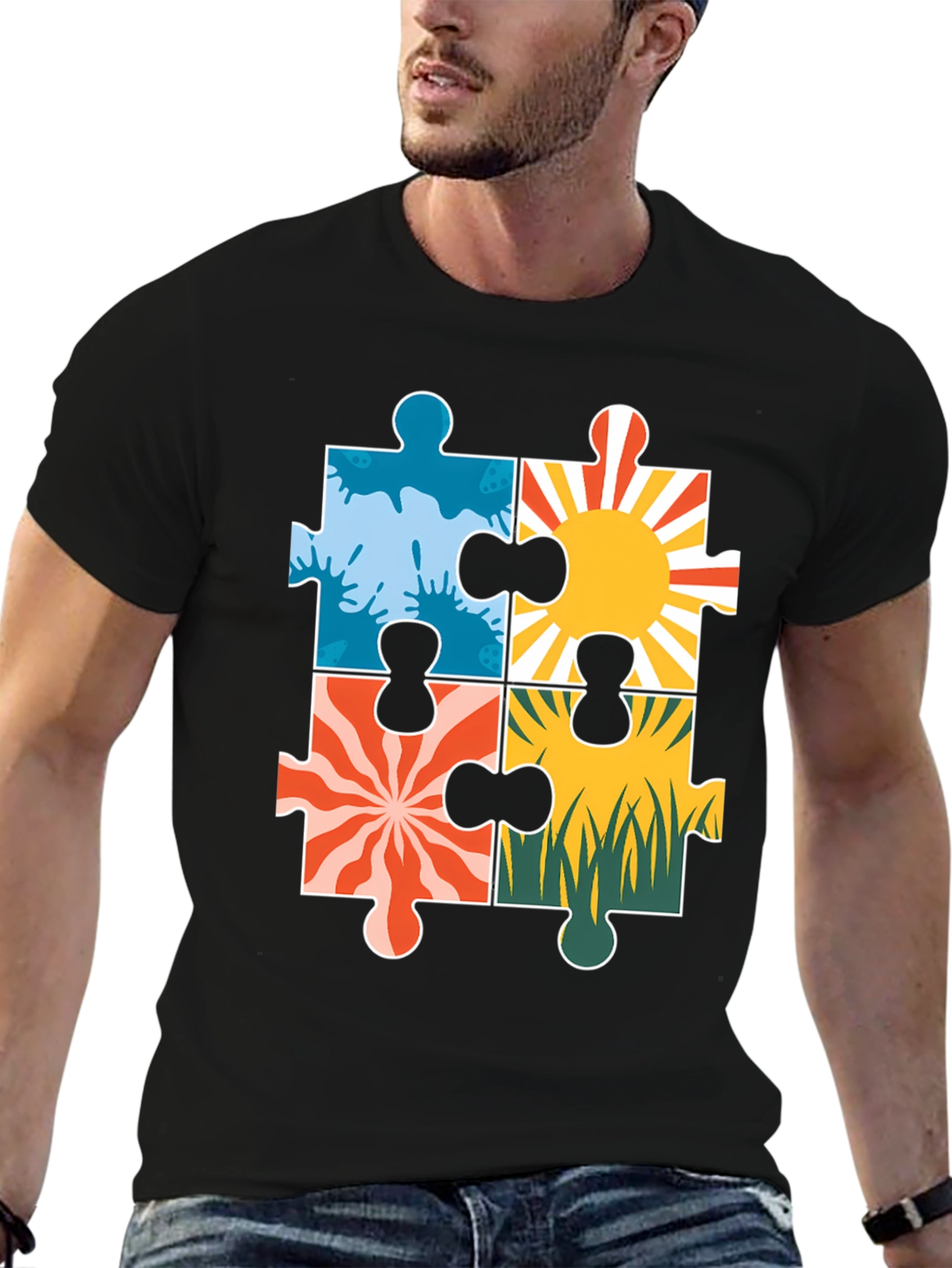 Autism Awareness Puzzle Piece T-Shirt
