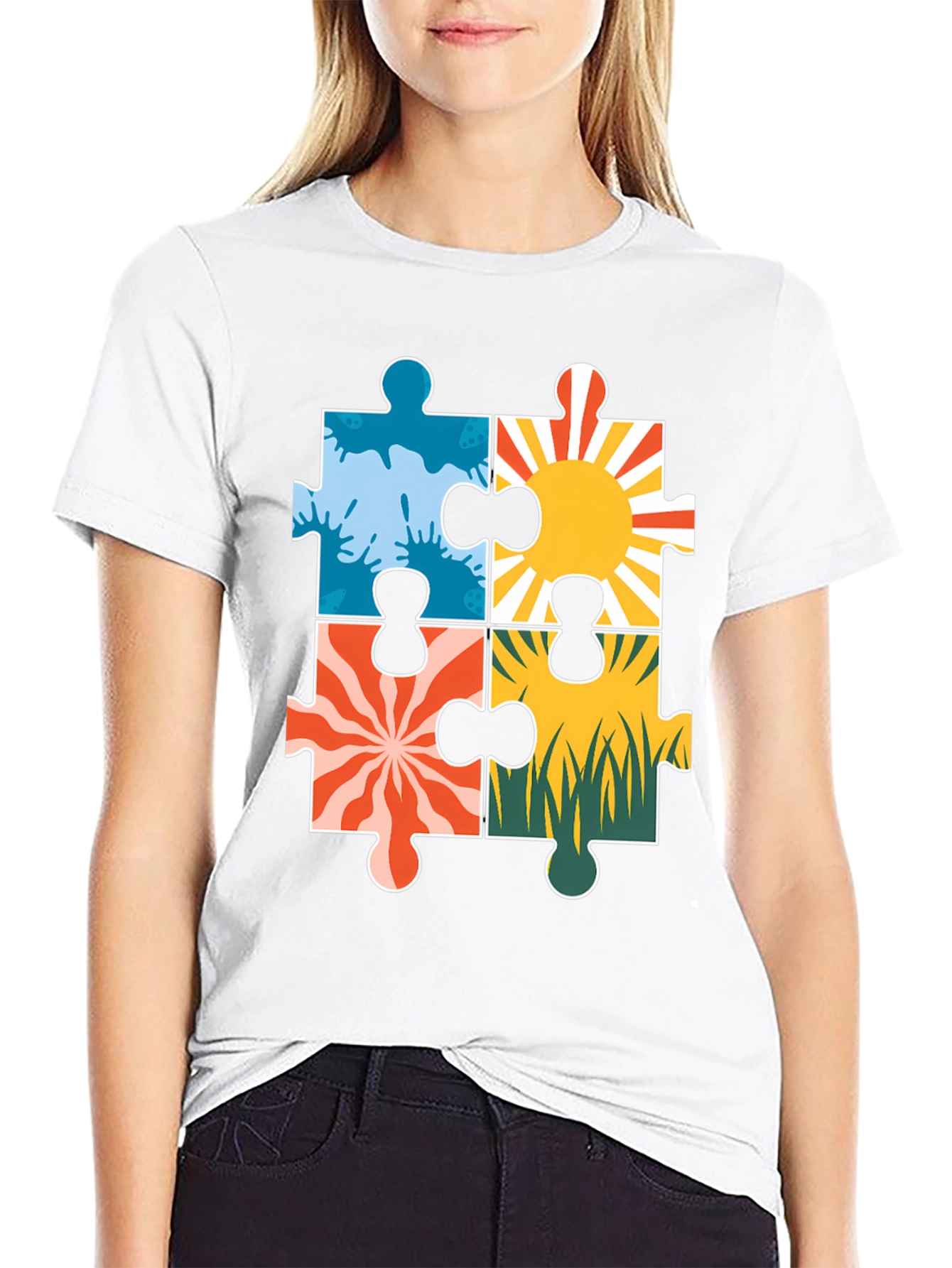 Autism Awareness Puzzle Piece T-Shirt