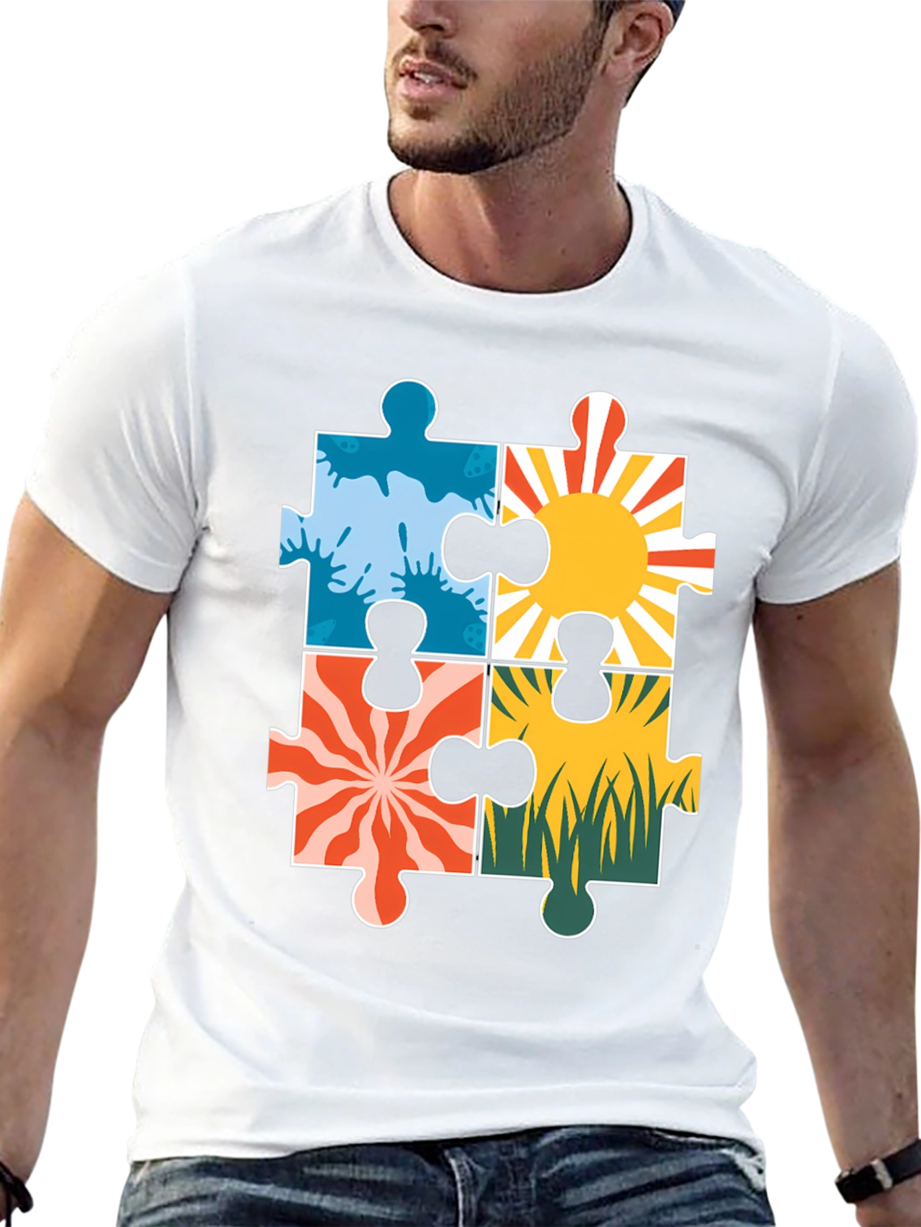 Autism Awareness Puzzle Piece T-Shirt