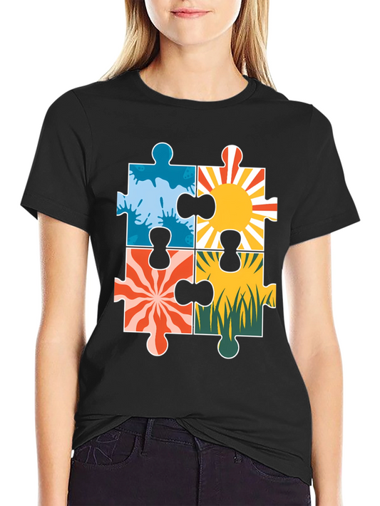 Autism Awareness Puzzle Piece T-Shirt