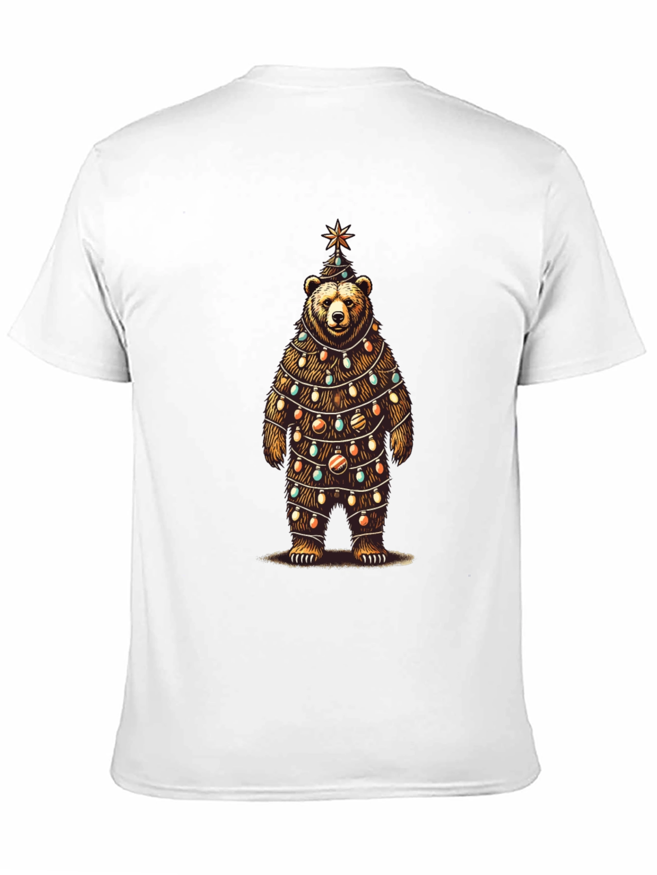 Festive Bear Christmas Tree T-Shirt