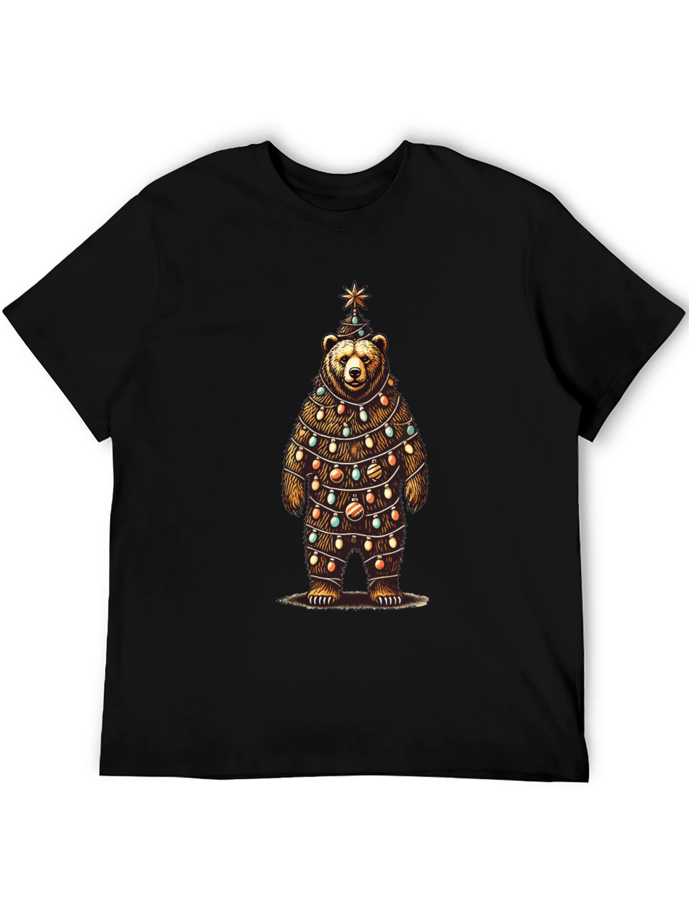 Festive Bear Christmas Tree T-Shirt