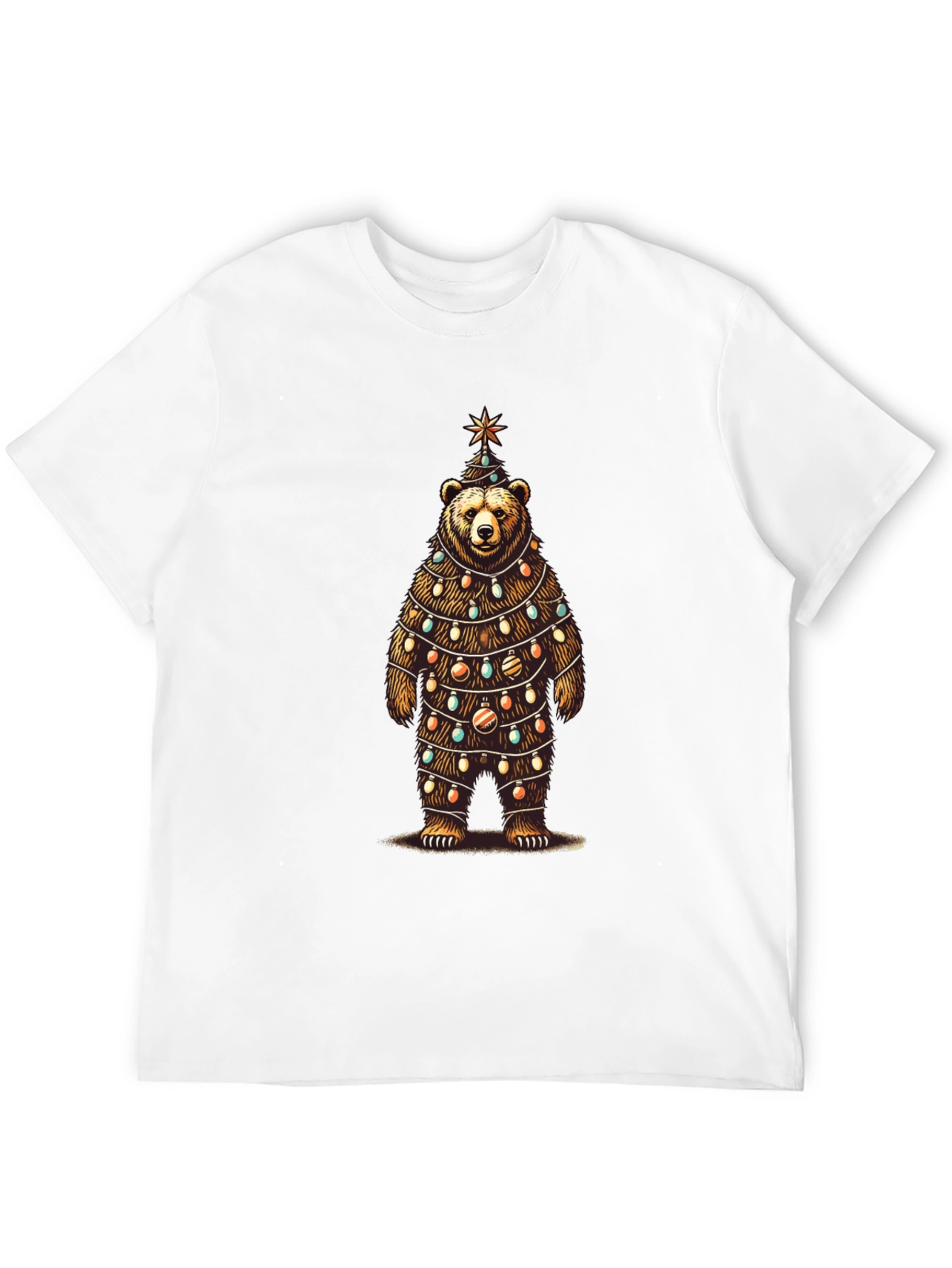 Festive Bear Christmas Tree T-Shirt