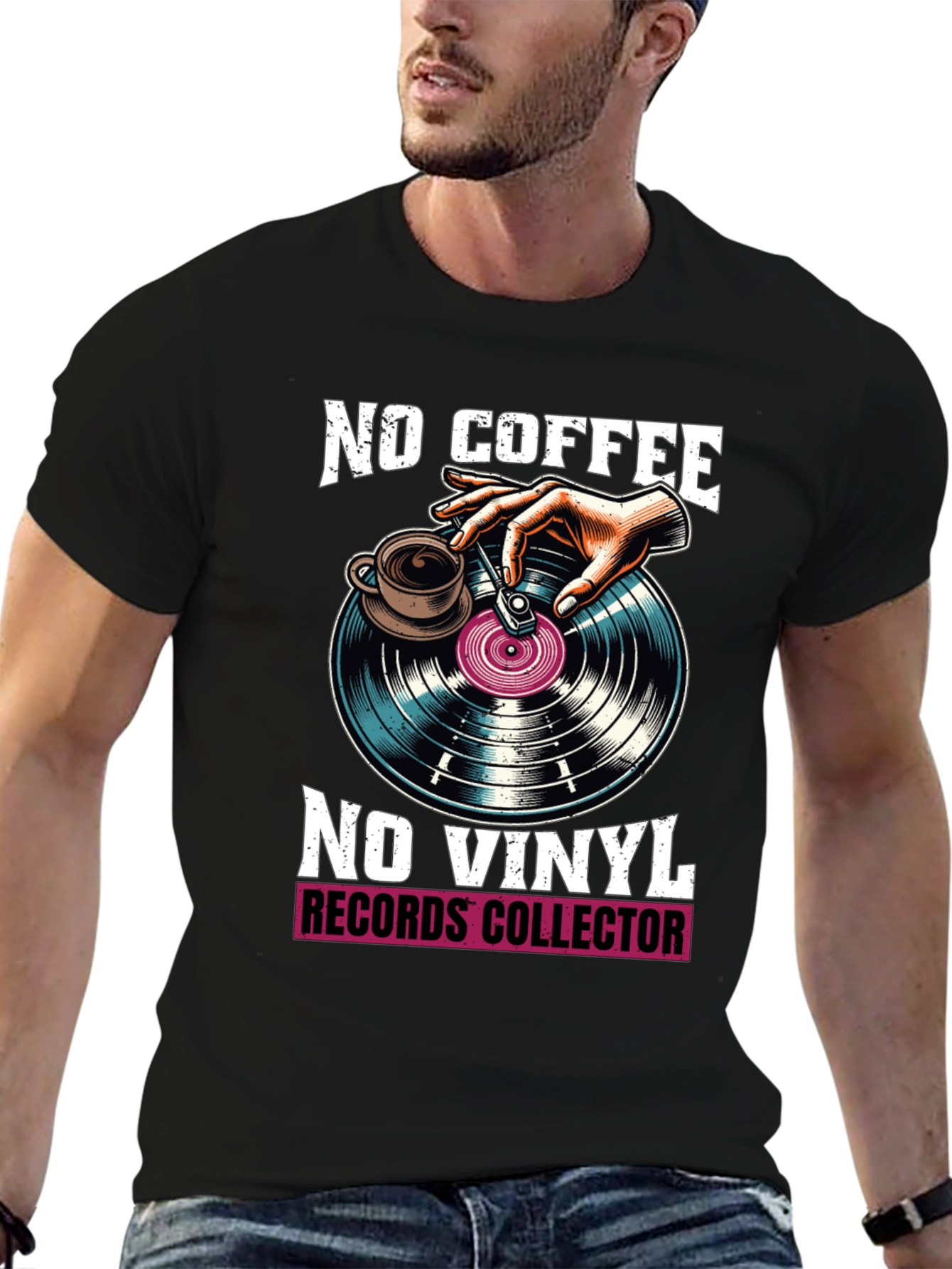 No Coffee No Vinyl Graphic Tee