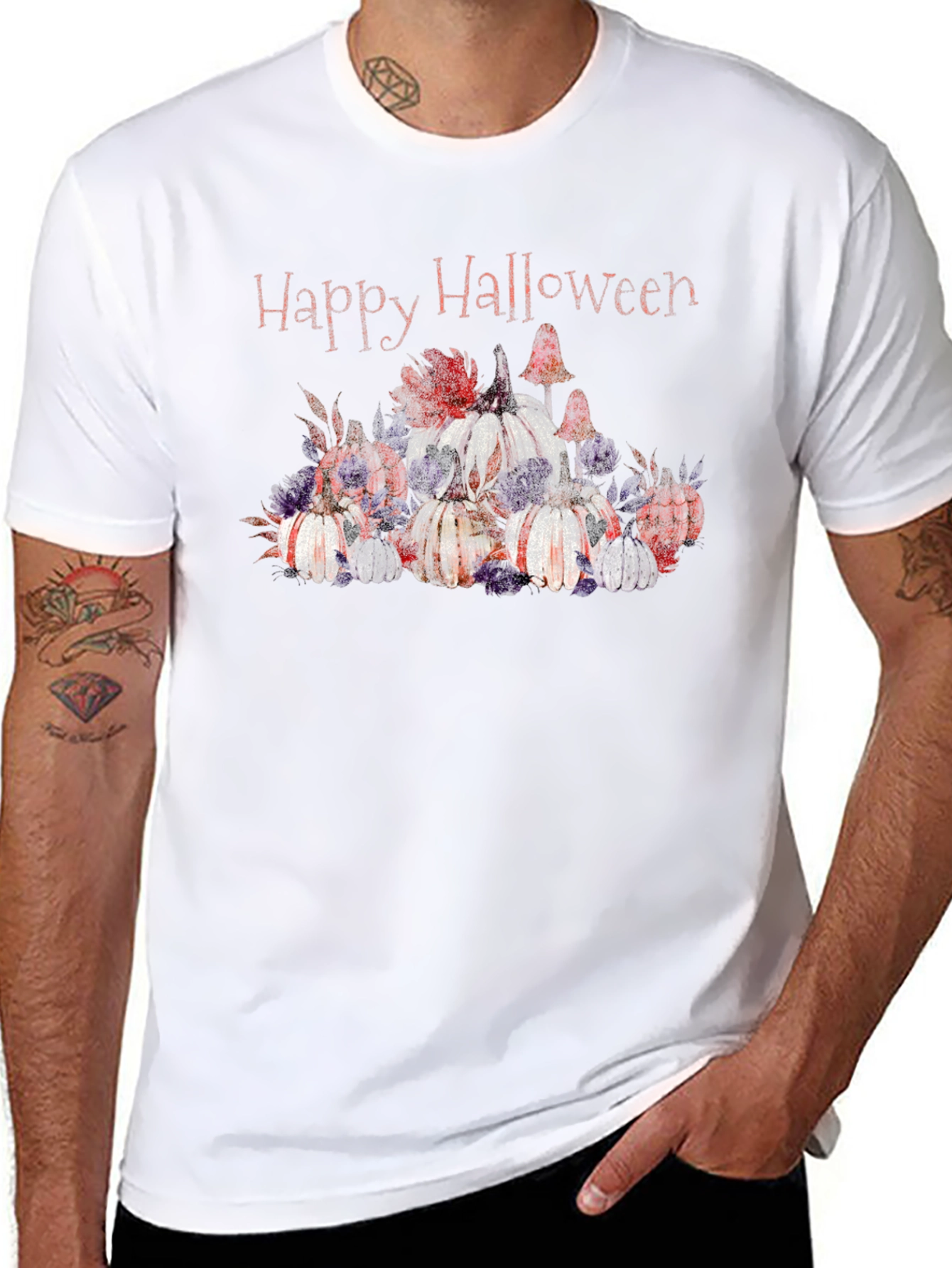 Halloween Pumpkins T-Shirt - Spooky Season Style