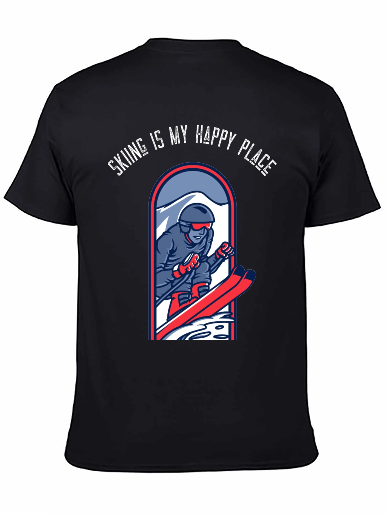 Skiing is My Happy Place T-Shirt