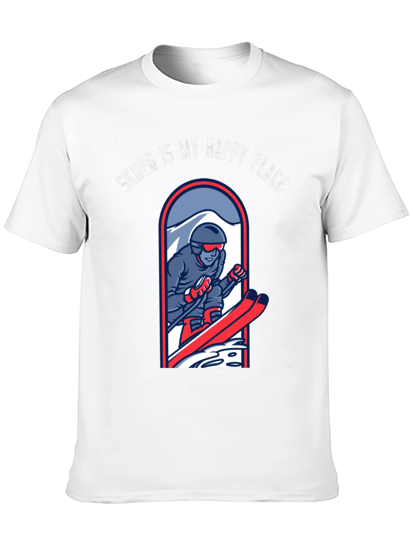 Skiing is My Happy Place T-Shirt