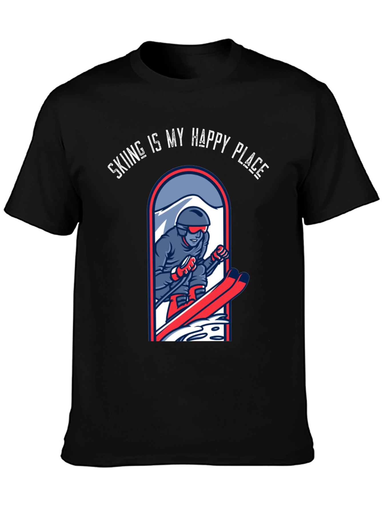 Skiing is My Happy Place T-Shirt