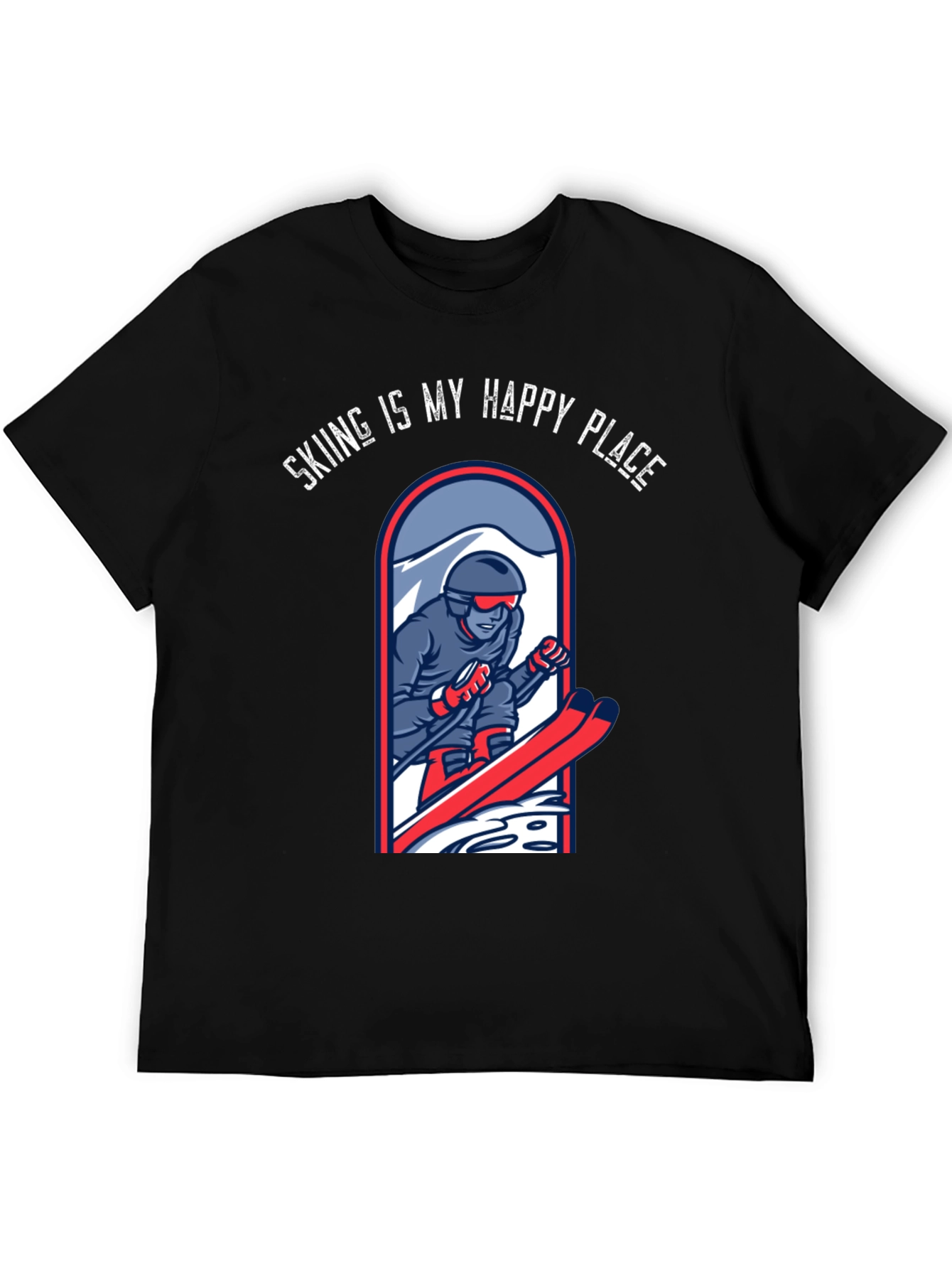 Skiing is My Happy Place T-Shirt