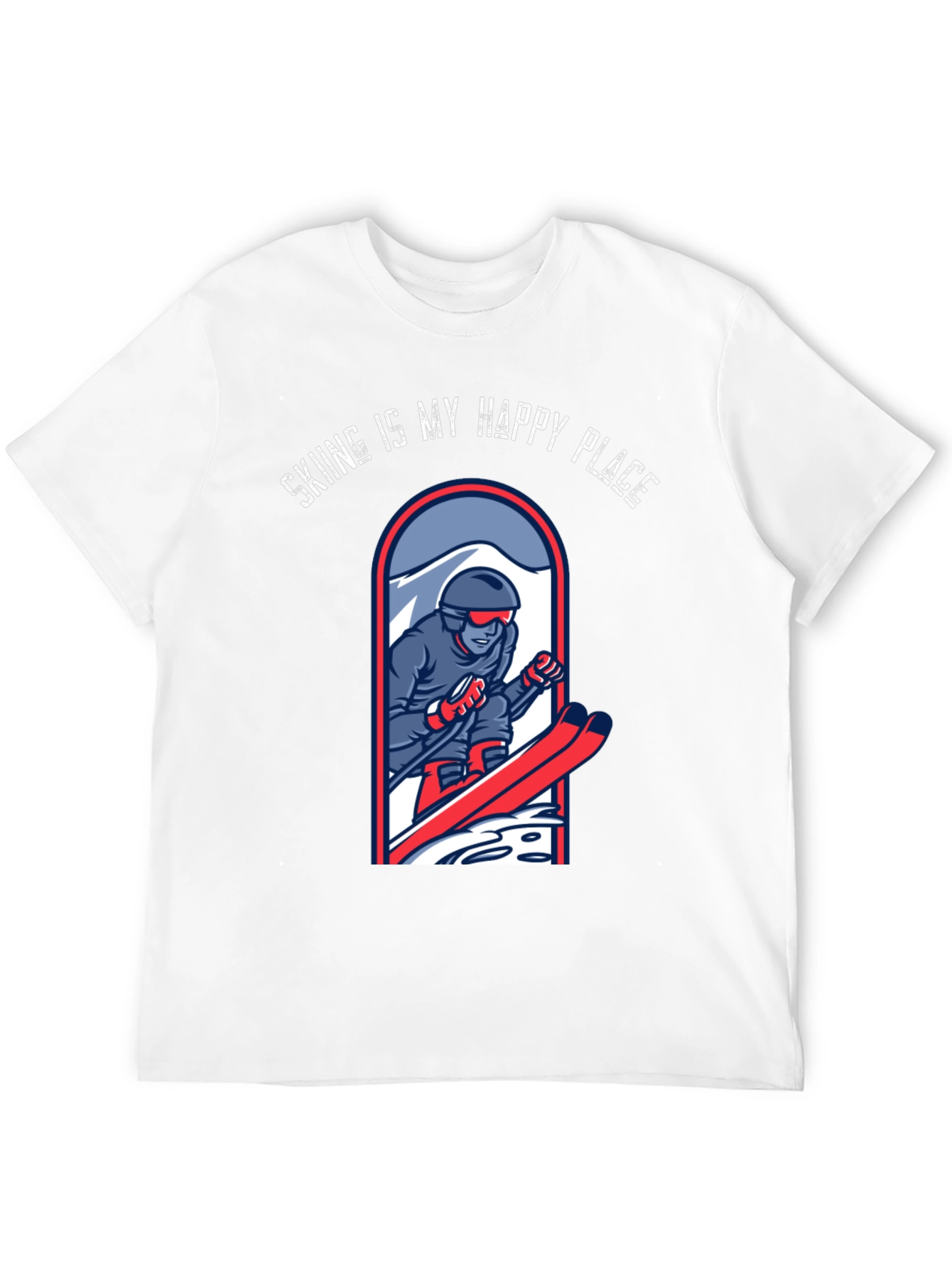 Skiing is My Happy Place T-Shirt