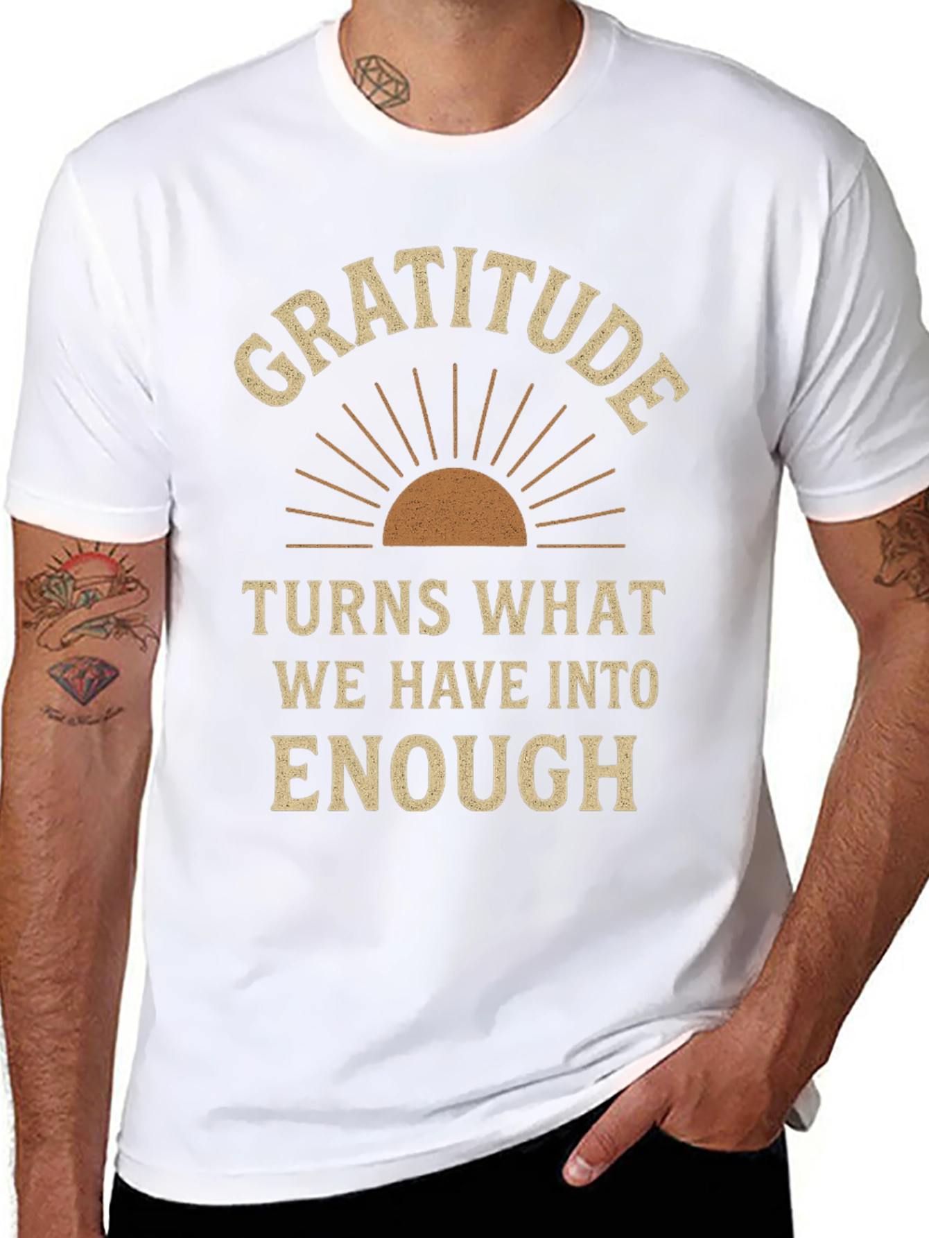 Gratitude Graphic Tee - Motivational T-Shirt