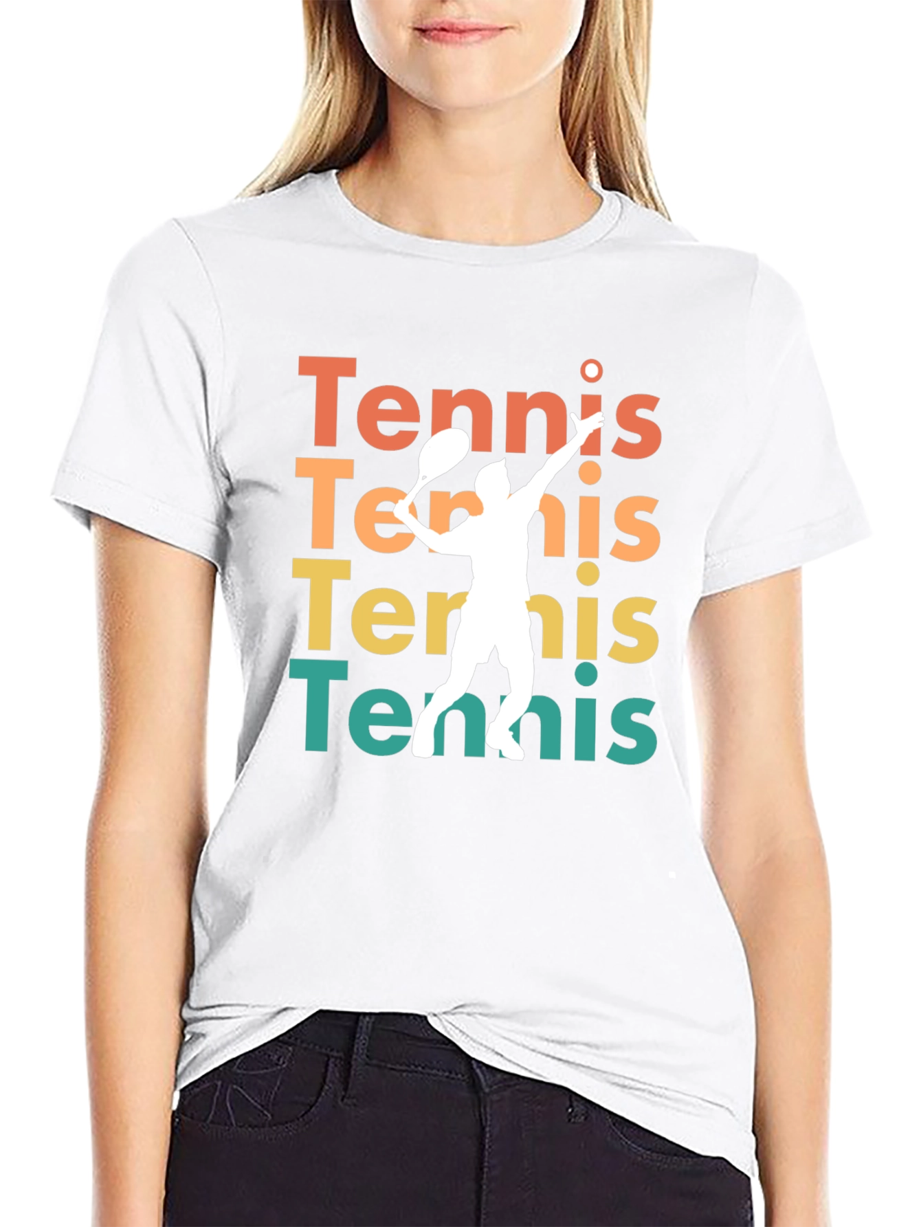Tennis Player Graphic Tee - Stylish Activewear