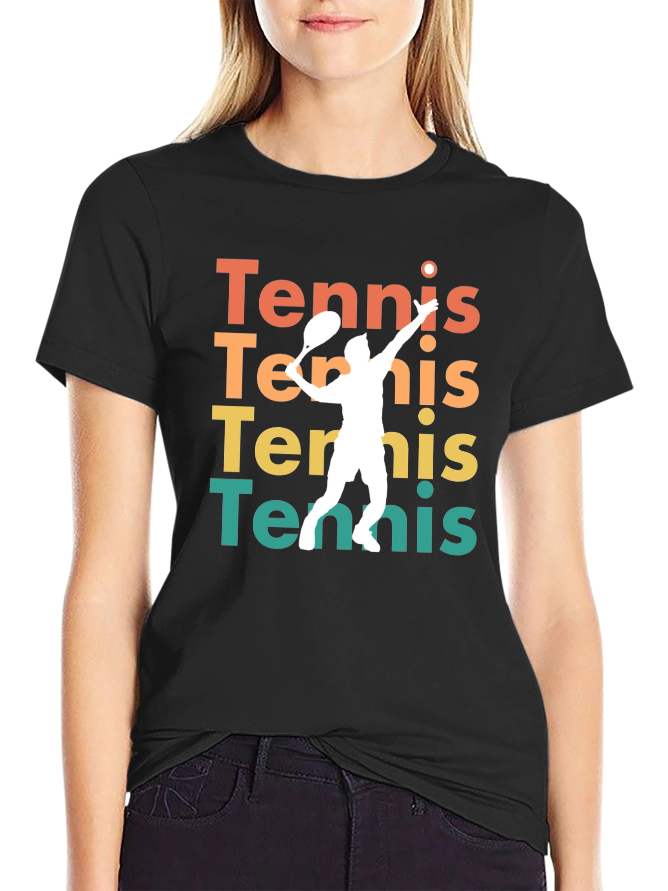 Tennis Player Graphic Tee - Stylish Activewear