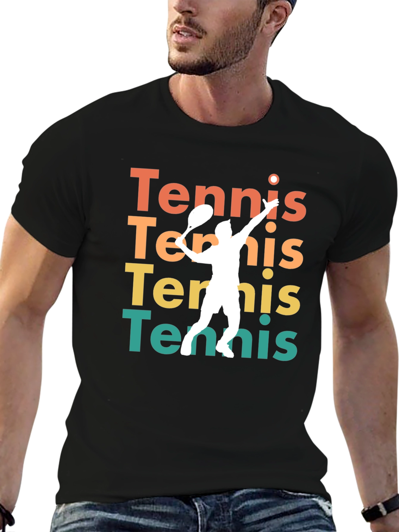 Tennis Player Graphic Tee - Stylish Activewear