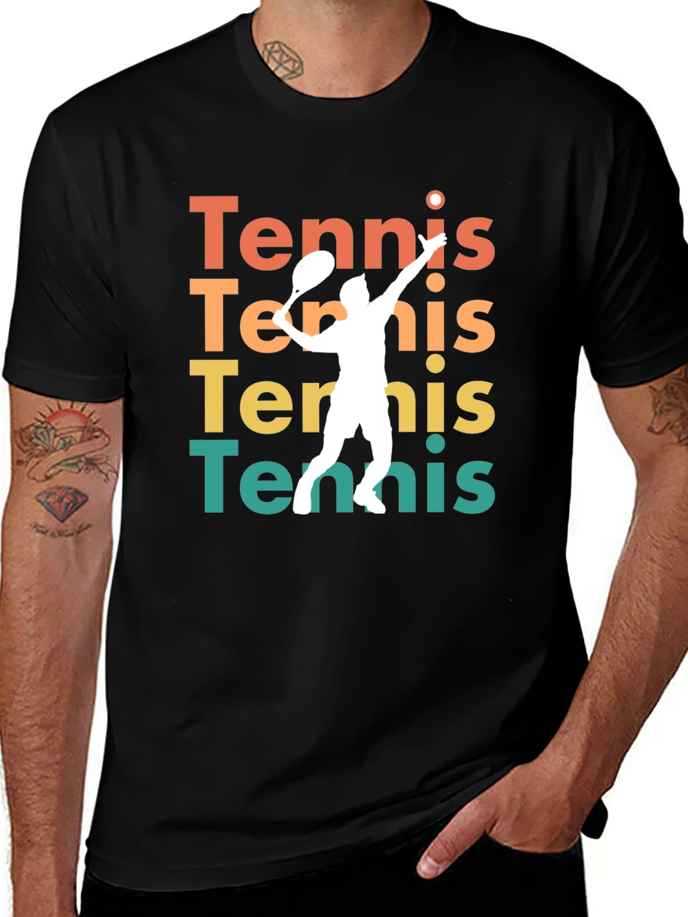 Tennis Player Graphic Tee - Stylish Activewear