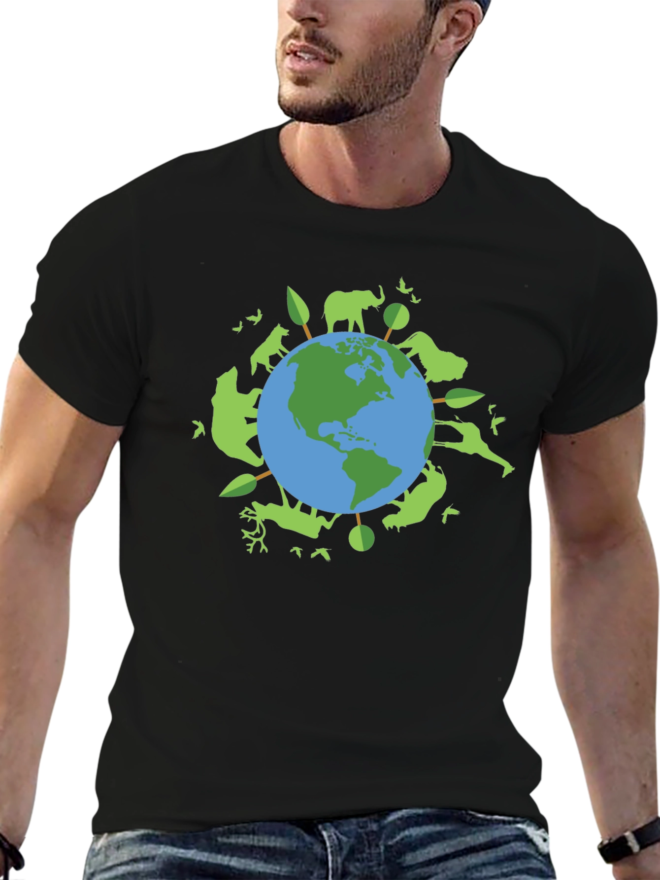 Earth Day T-Shirt: Animals & Trees