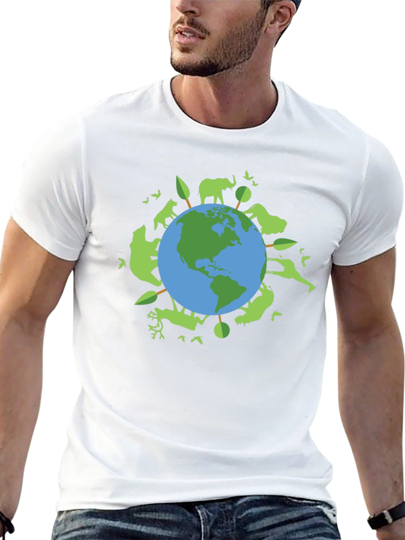Earth Day T-Shirt: Animals & Trees
