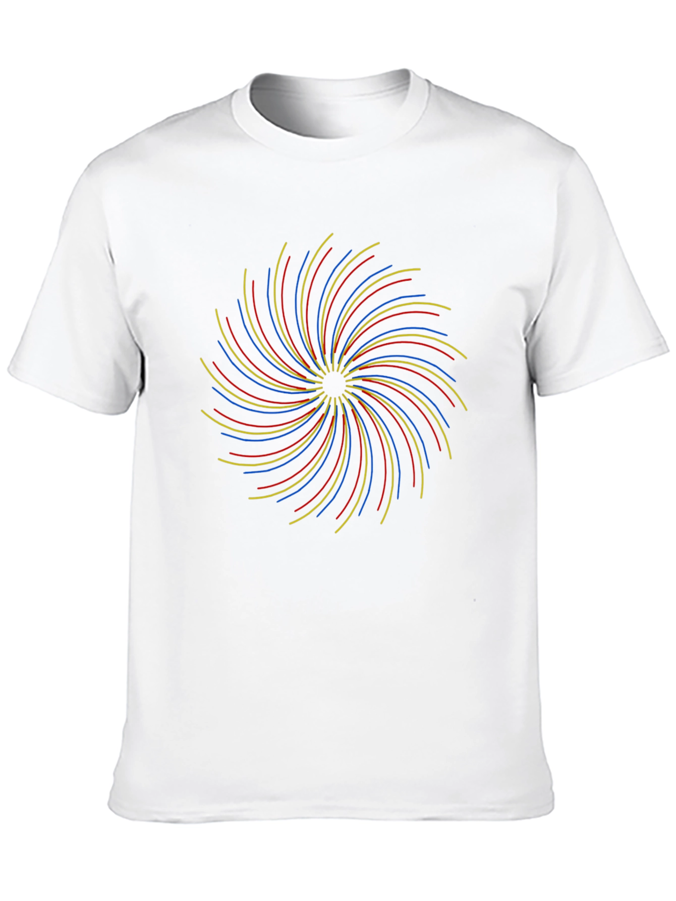 Abstract Swirl Graphic T-Shirt - Black