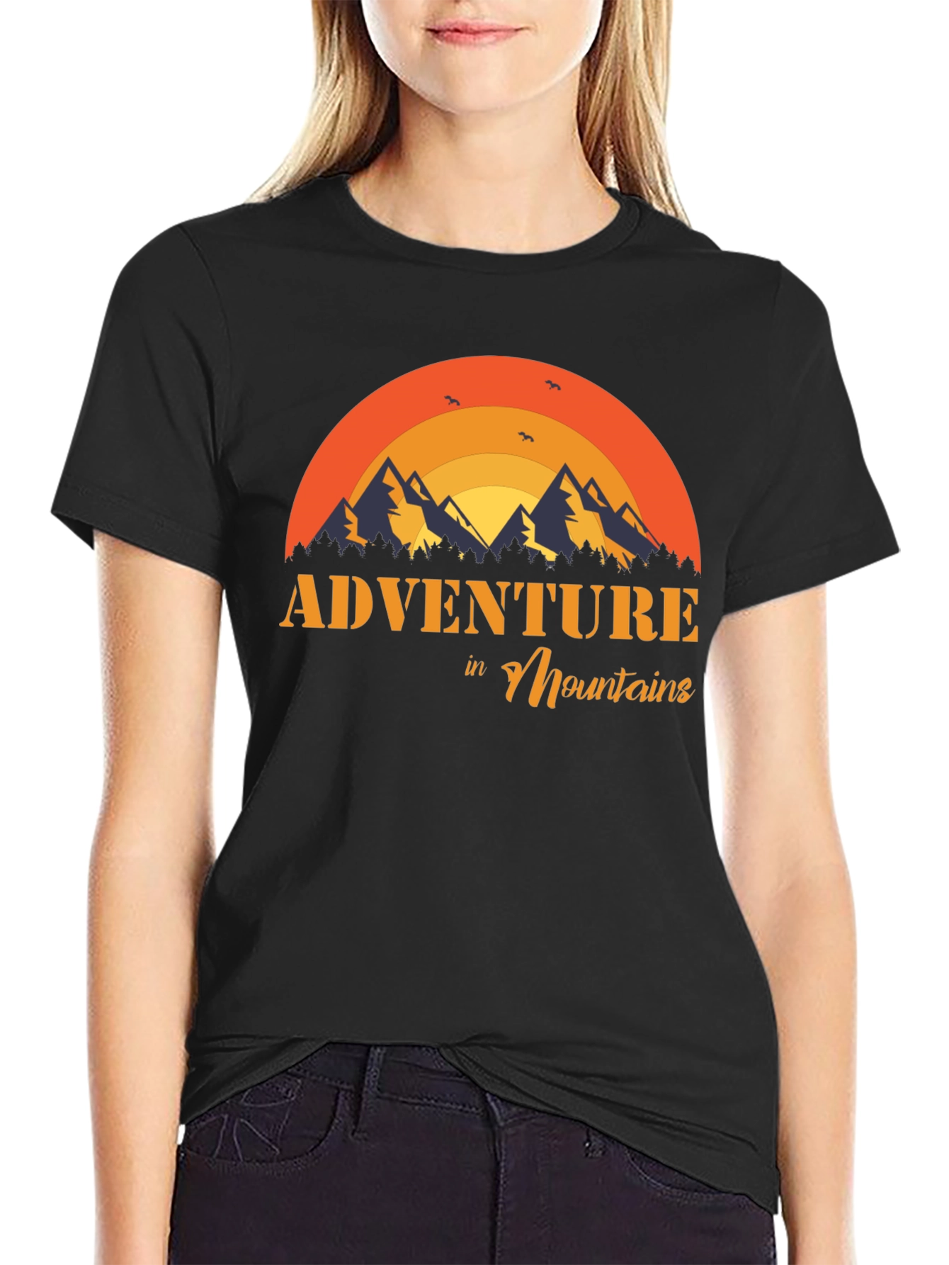 Adventure in Mountains Graphic T-Shirt