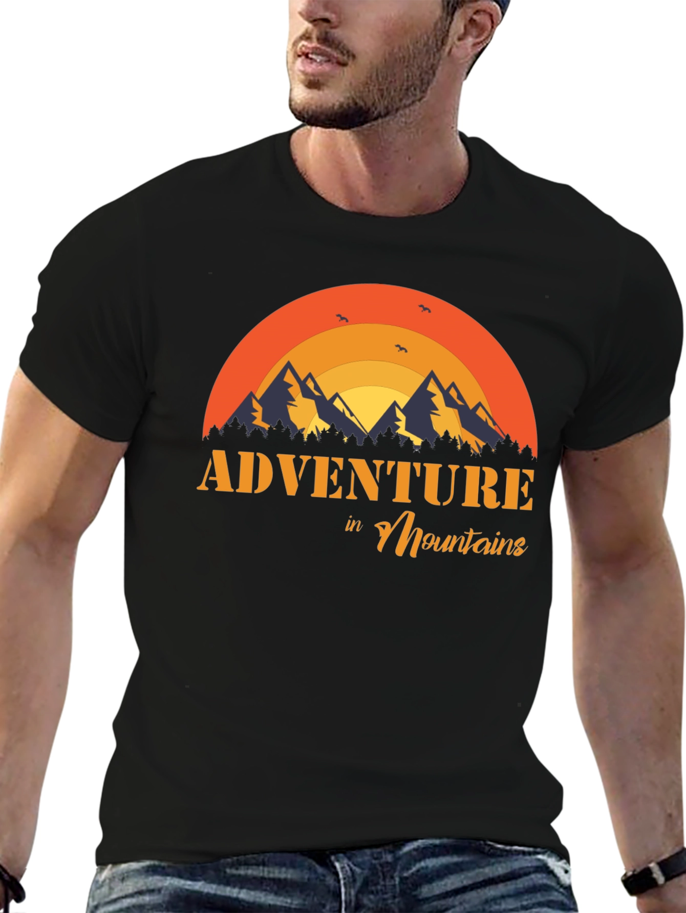Adventure in Mountains Graphic T-Shirt