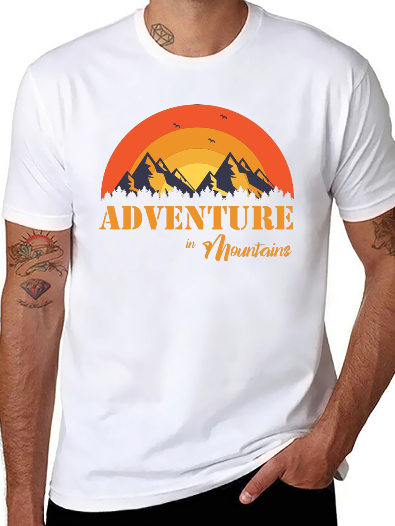 Adventure in Mountains Graphic T-Shirt