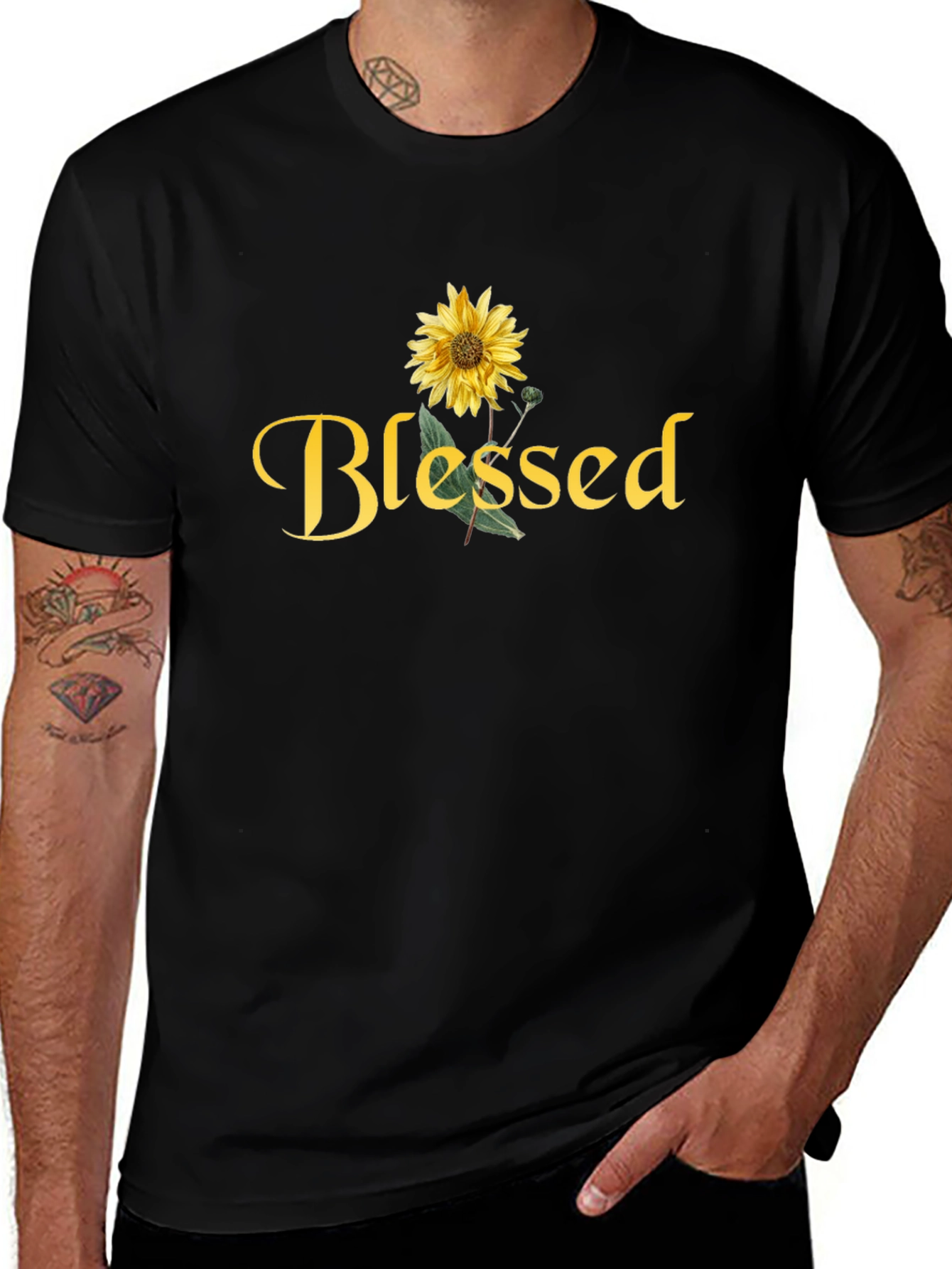 Blessed Sunflower Graphic Tee