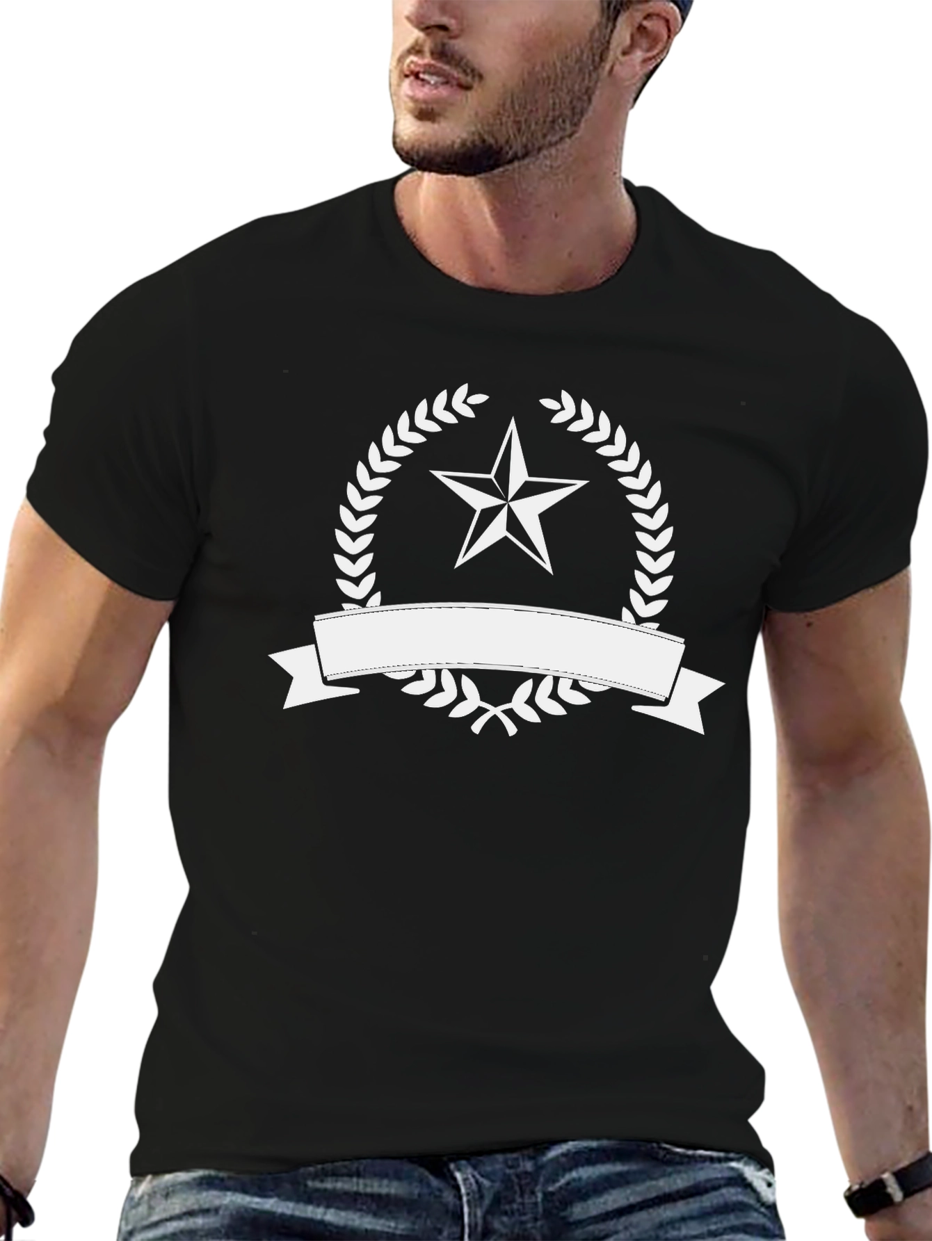Star Emblem Black T-Shirt