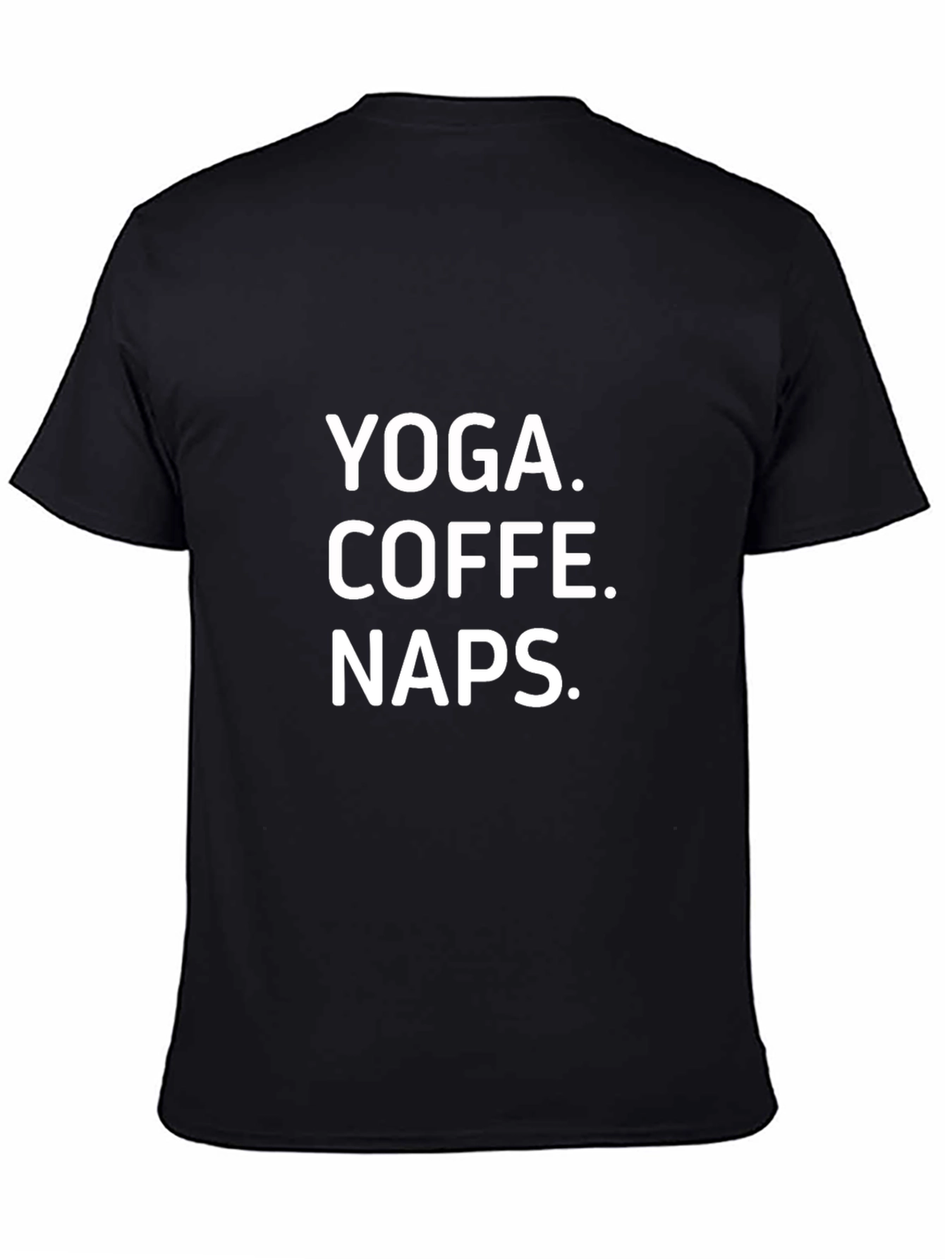 Yoga Coffee Naps Graphic Tee - Relaxed Style