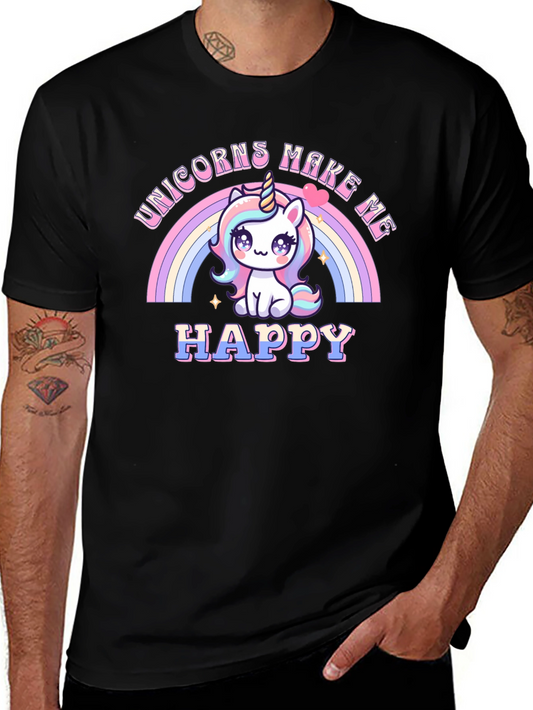 Unicorns Make Me Happy T-Shirt