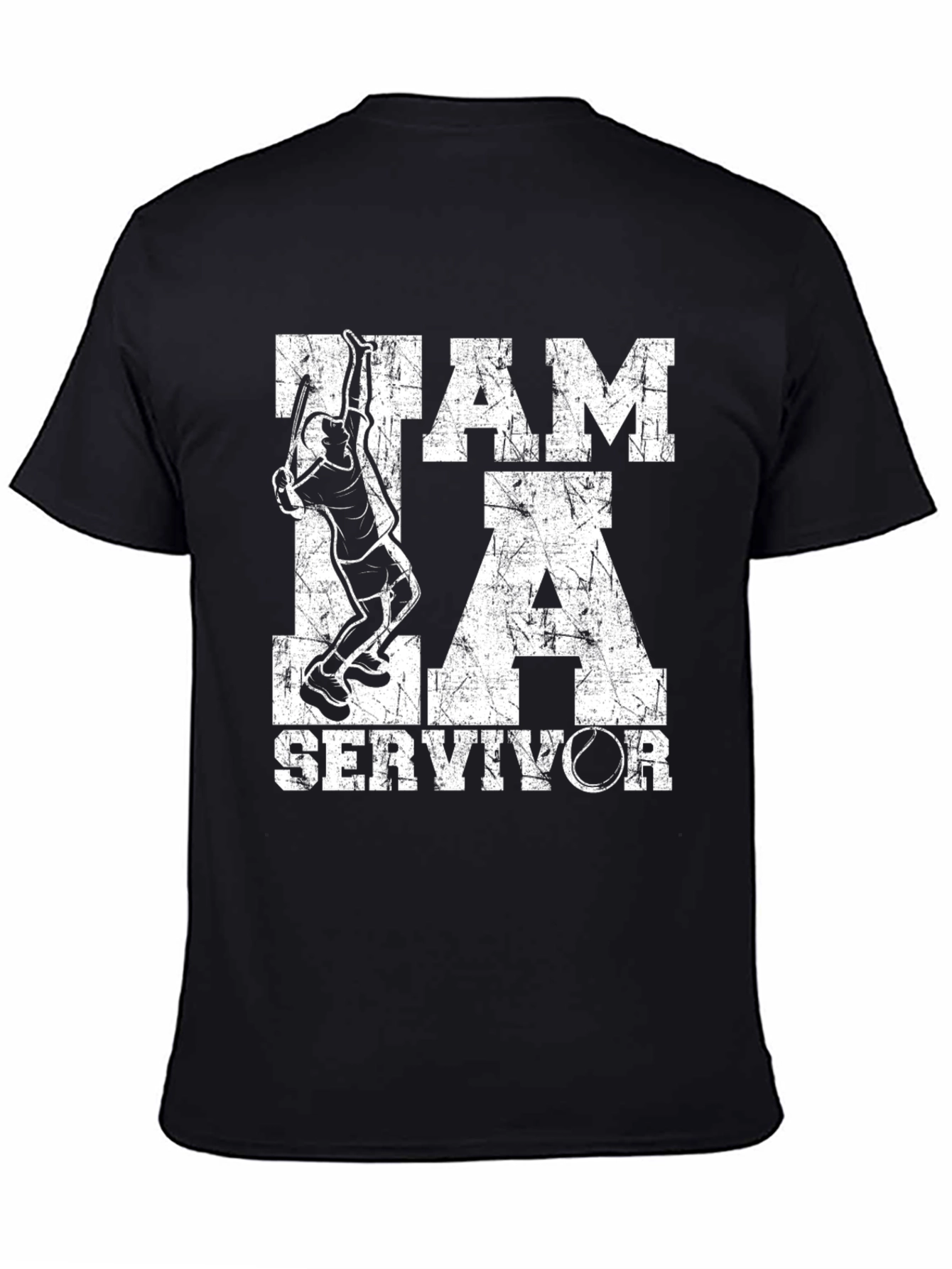 I am a Servivor Tennis Graphic T-Shirt