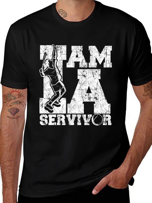 I am a Servivor Tennis Graphic T-Shirt